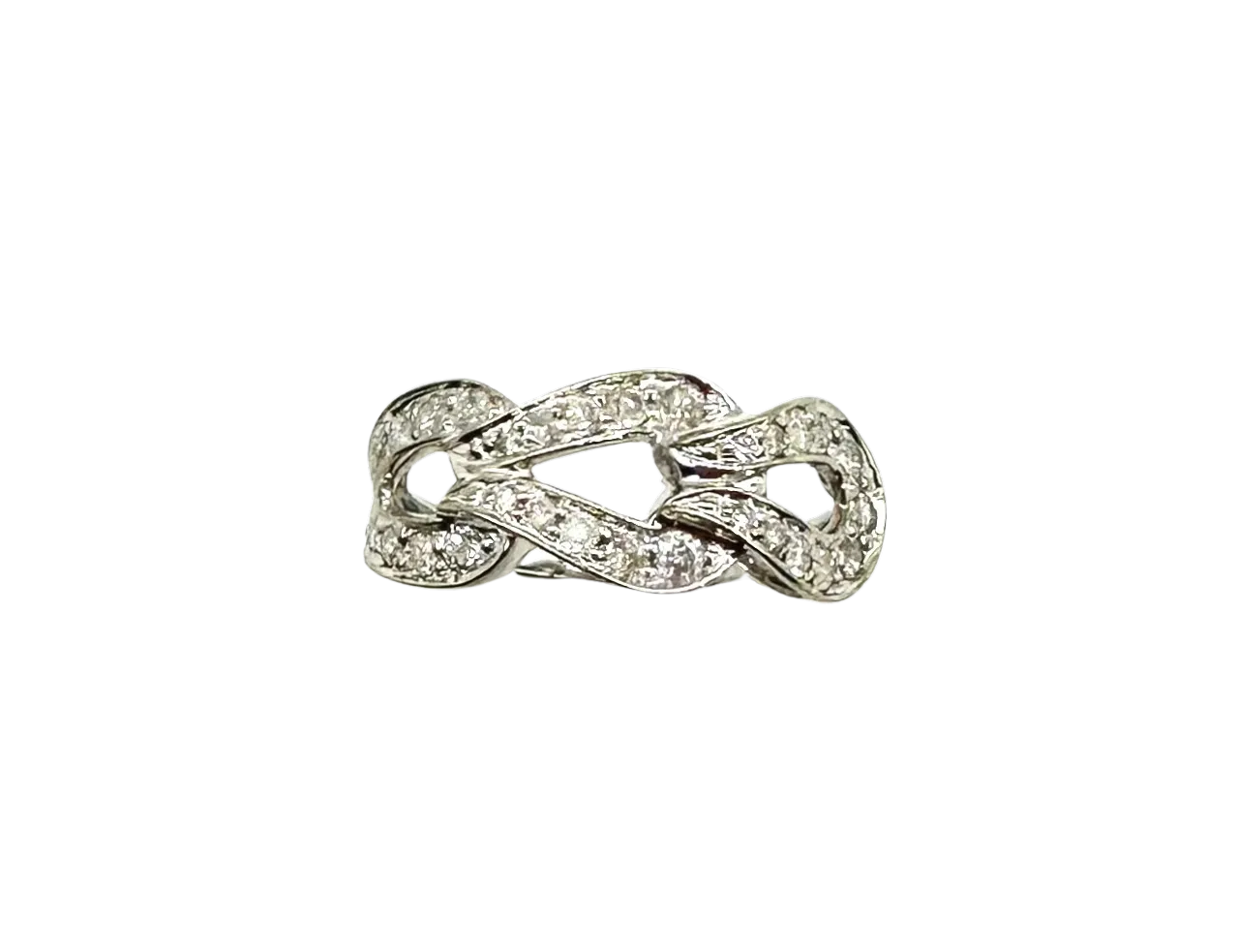 1/2 ctw Diamond Open Link Style Ring