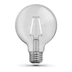 12W (100W Replacement) Soft White (2700K) Globe Shape (E26 Base) Exposed White Filament LED Bulb