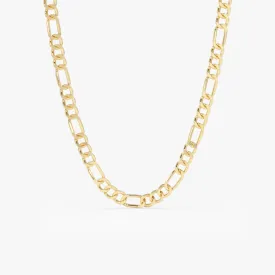 14k Gold 3MM Figaro Chain Necklace