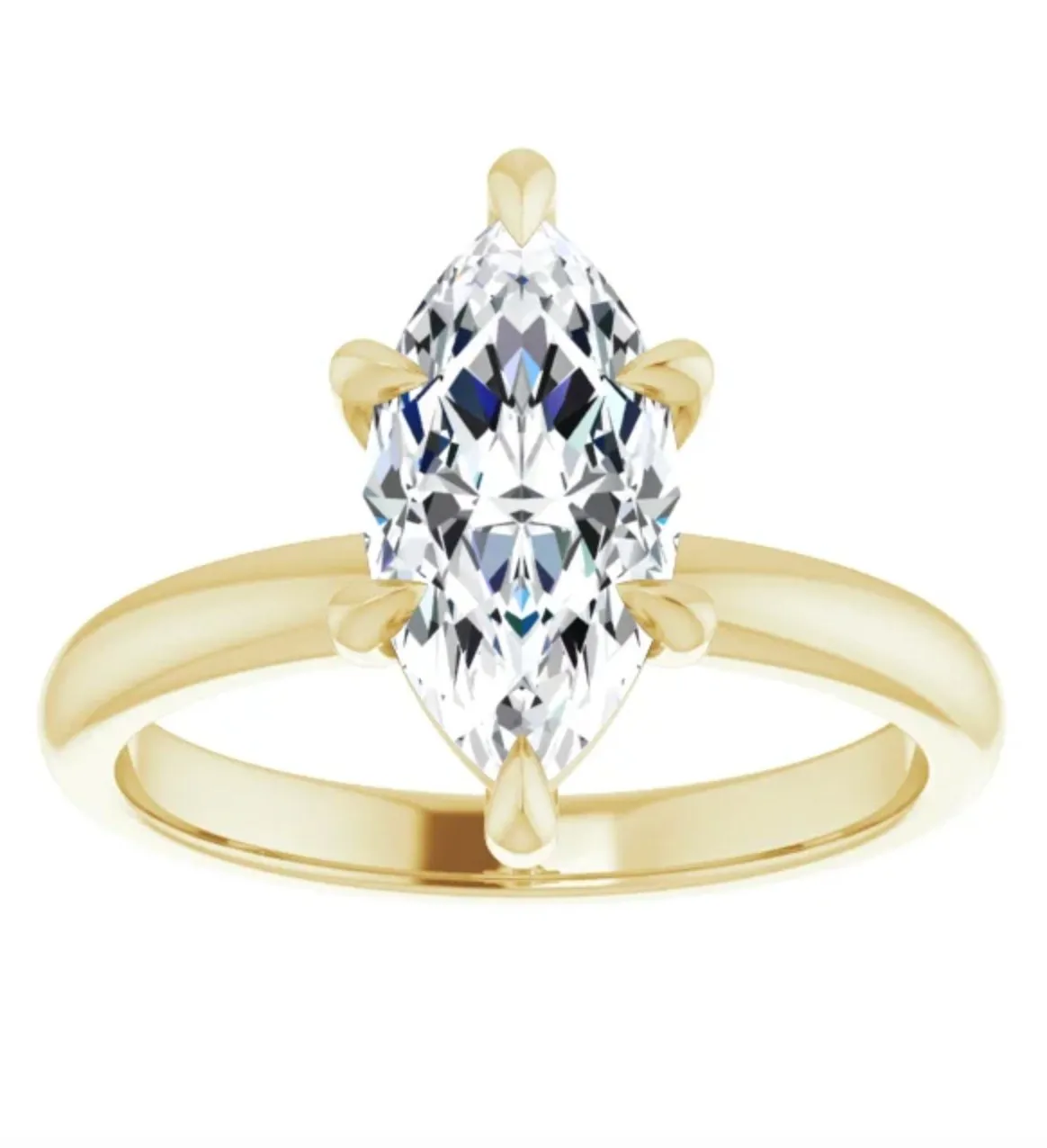 2.01CT Marquise Lab Grown Diamond Solitaire Engagement Ring