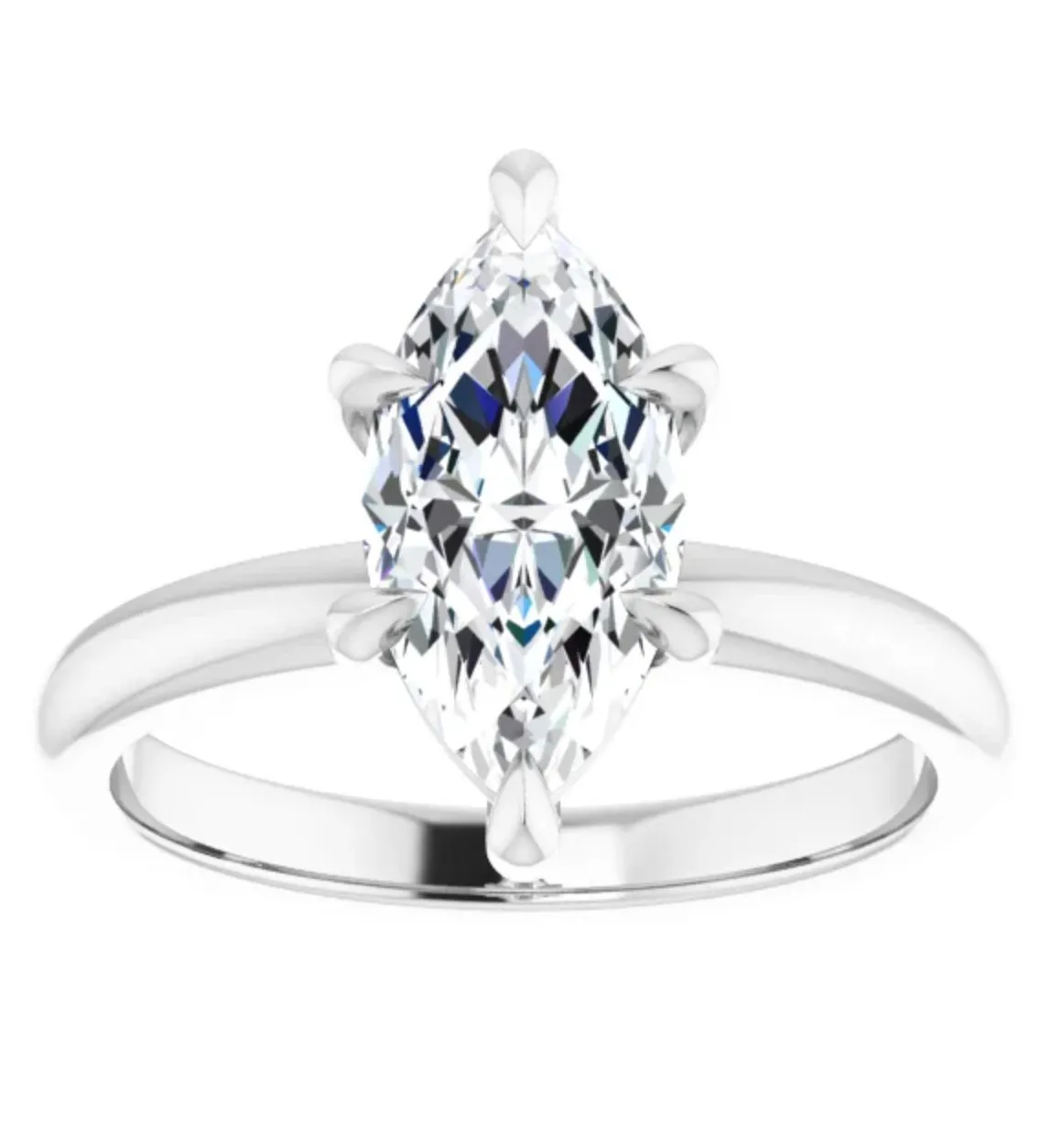 2.01CT Marquise Lab Grown Diamond Solitaire Engagement Ring