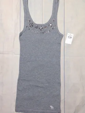 Abercrombie & Fitch GRAY PRINT Top