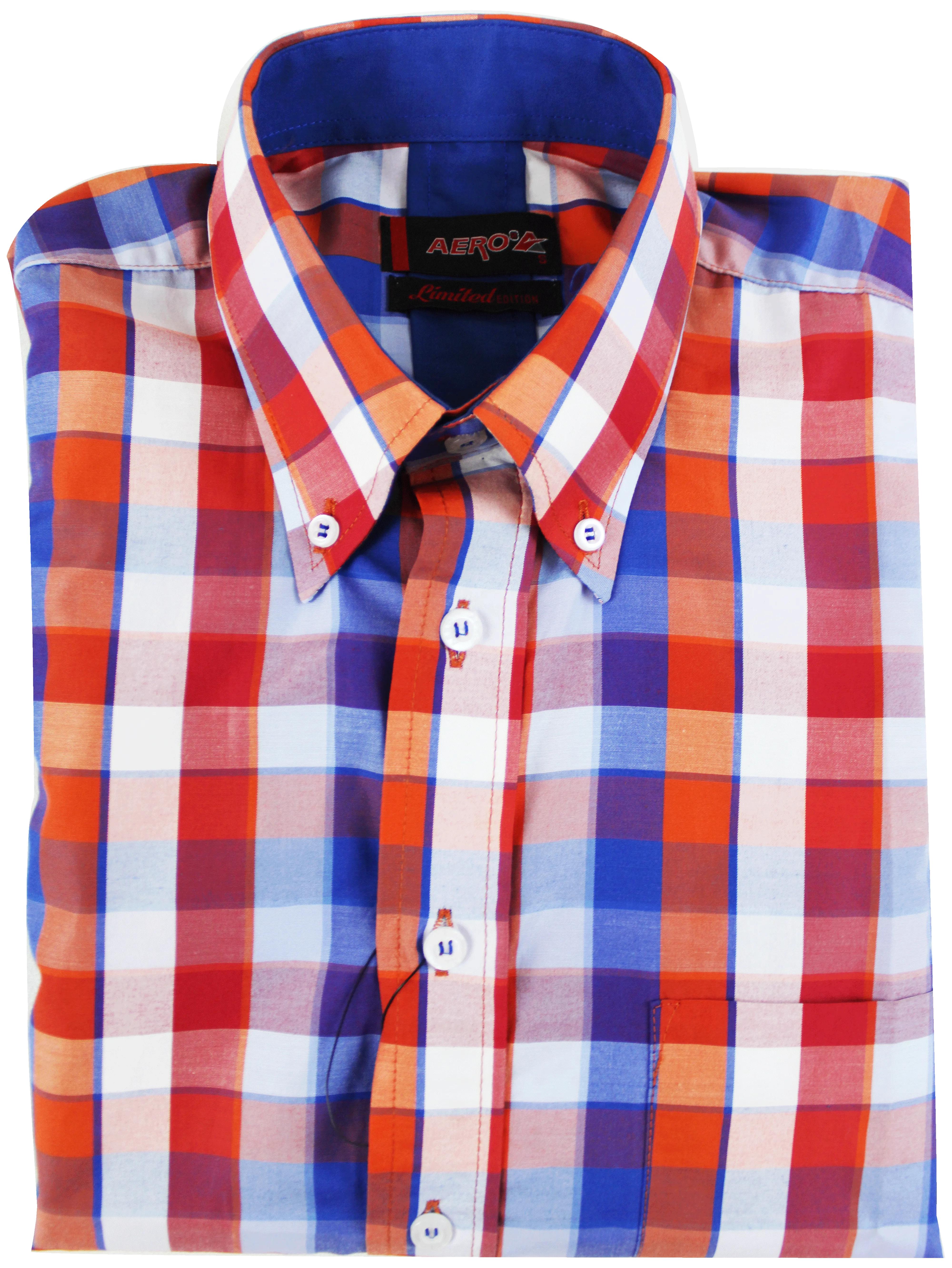 AERO Red Checkered S/S Shirt