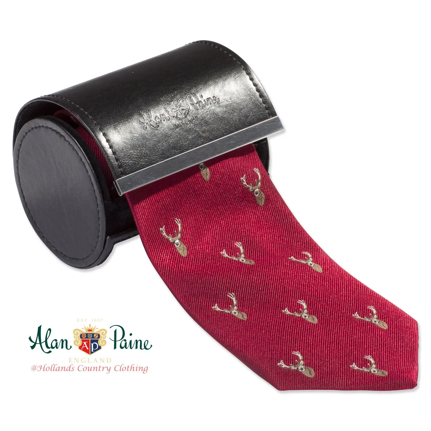 Alan Paine Ripon Silk Tie | Stag's Head