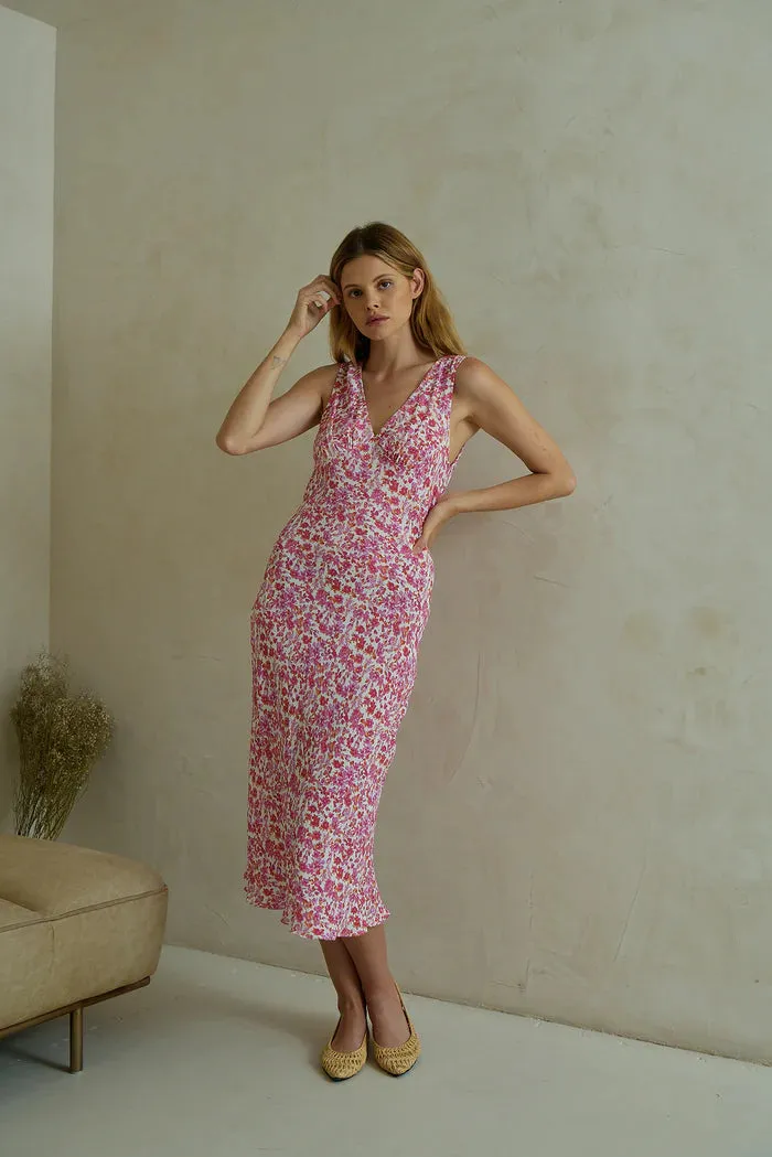 Amina Floral Midi Dress