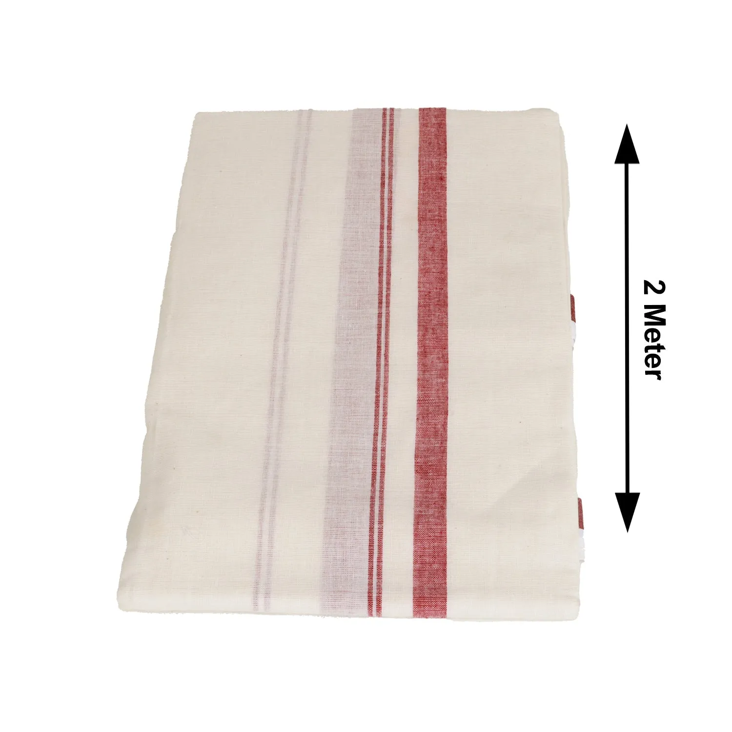 Angavastra - 2 Mtrs | Gundanchi Border Towel/ Thundu/ Kasavu Shawl for Men