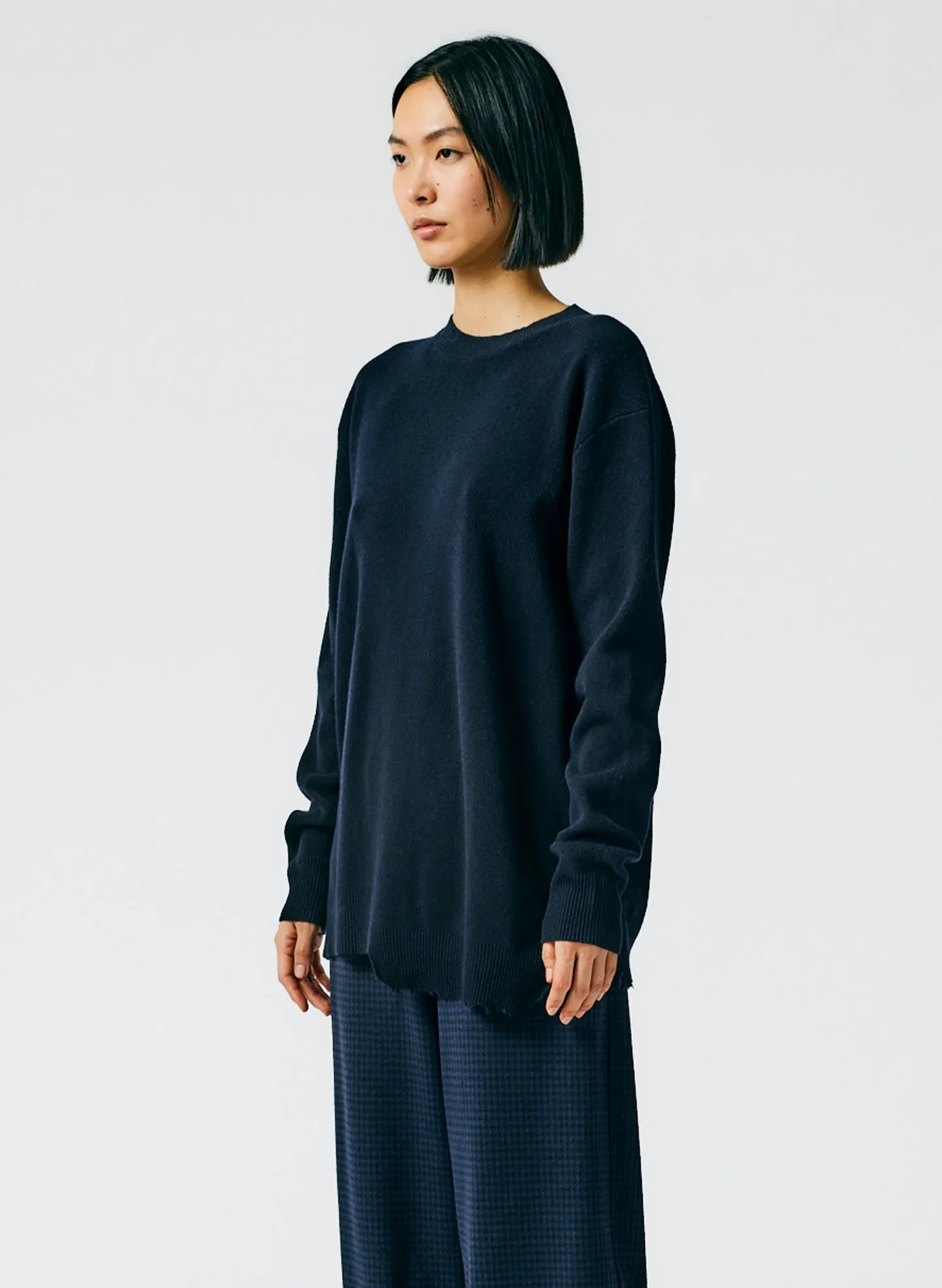 Anna Merino Wool Hole At Back Pullover