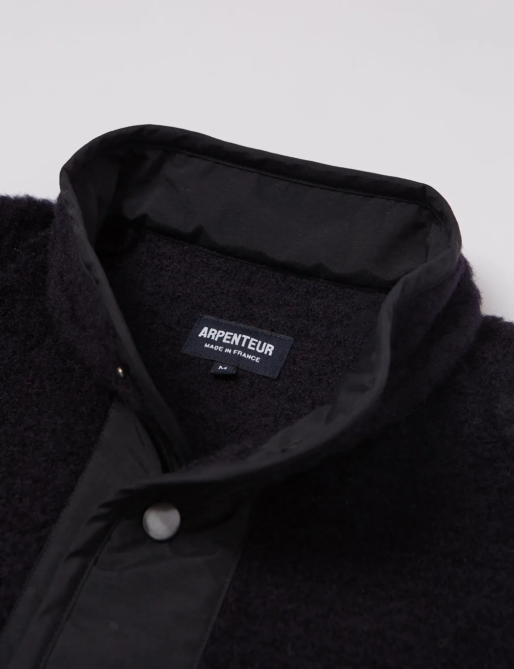 Arpenteur Contour Fleece Jacket (Wool/Mohair) - Navy Blue