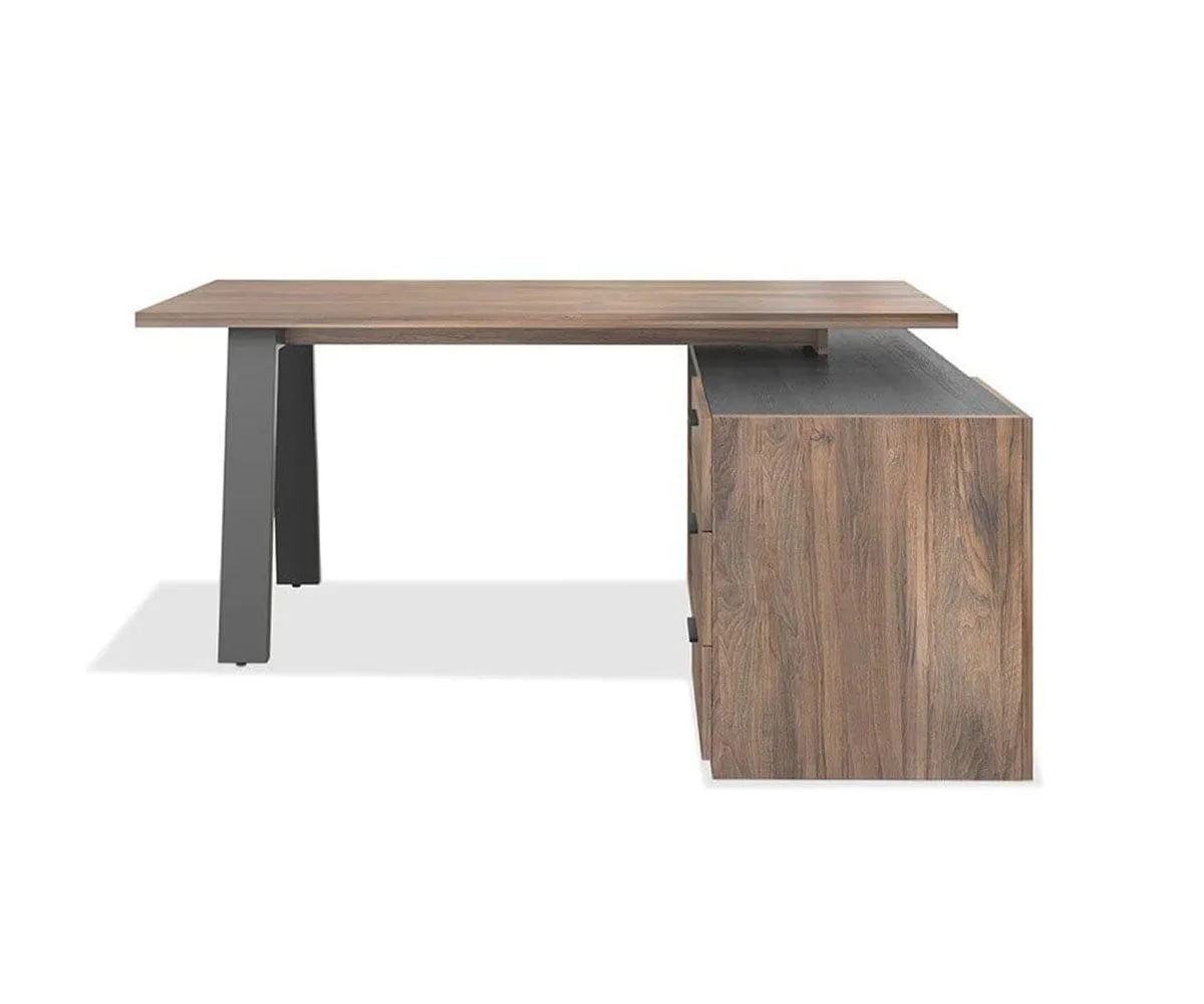 Arren Desk With Reversible Return