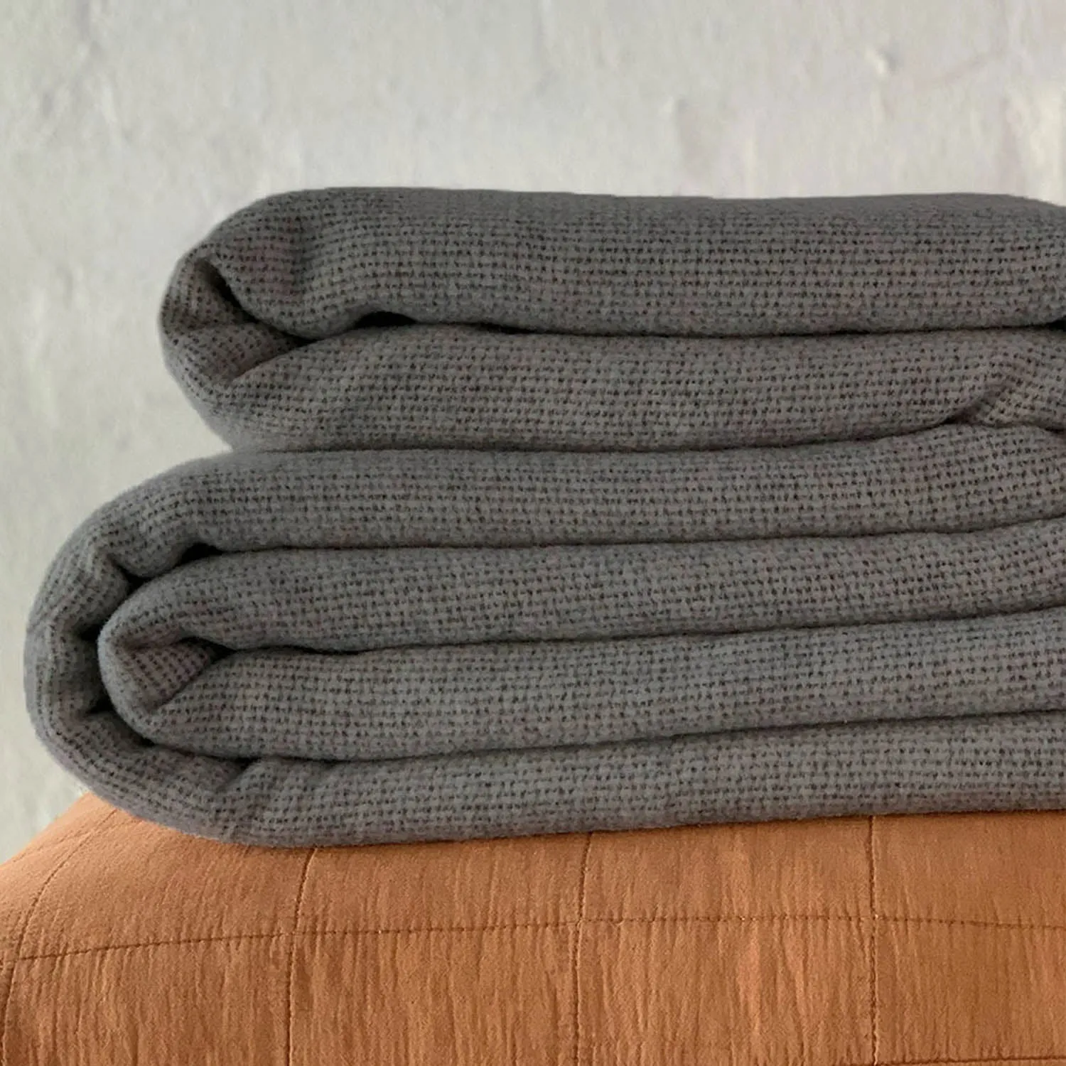 Australian Alpaca Wool Blanket charcoal