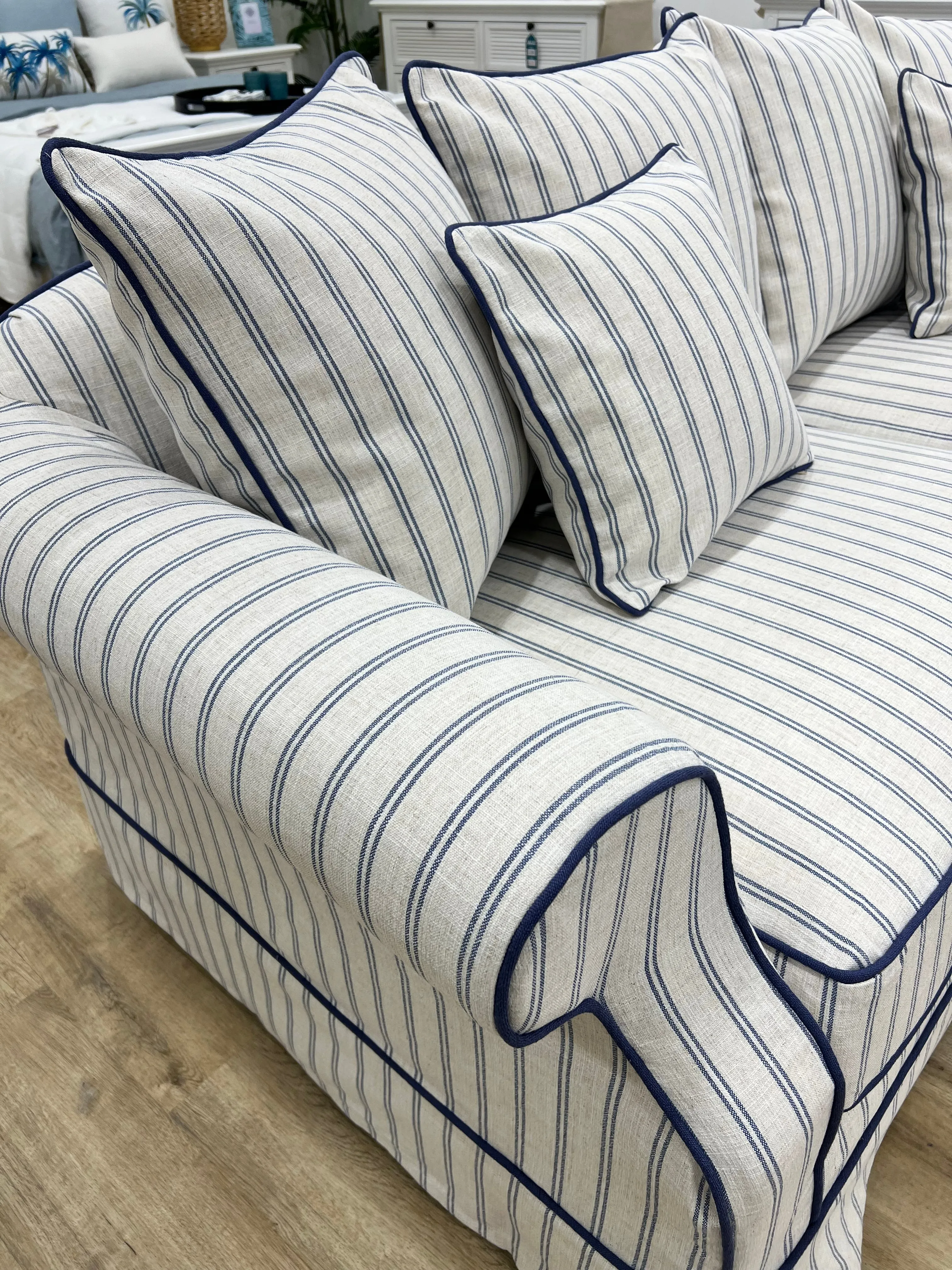 Ayla 3 Seater Sofa Pin Stripe