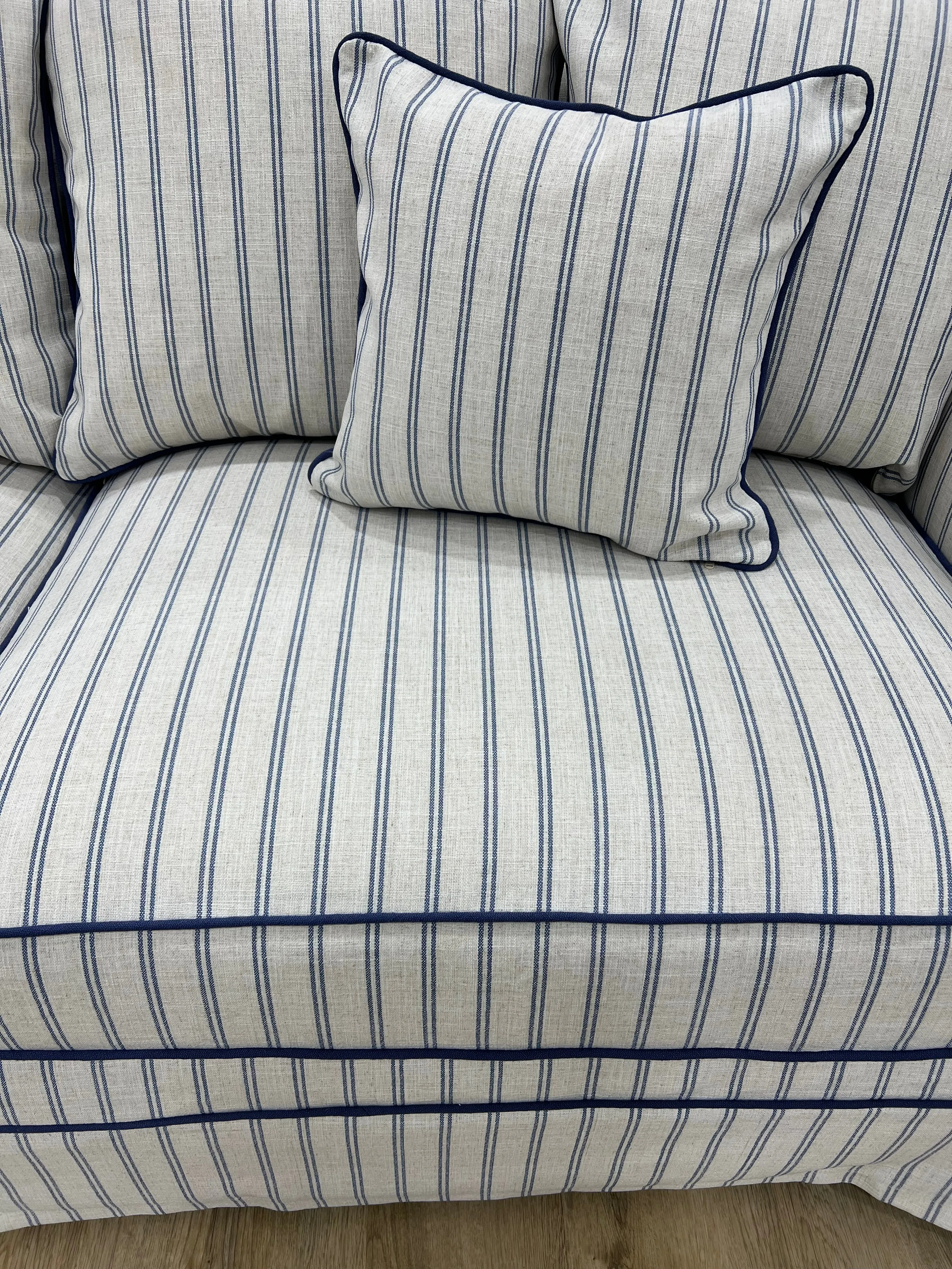 Ayla 3 Seater Sofa Pin Stripe