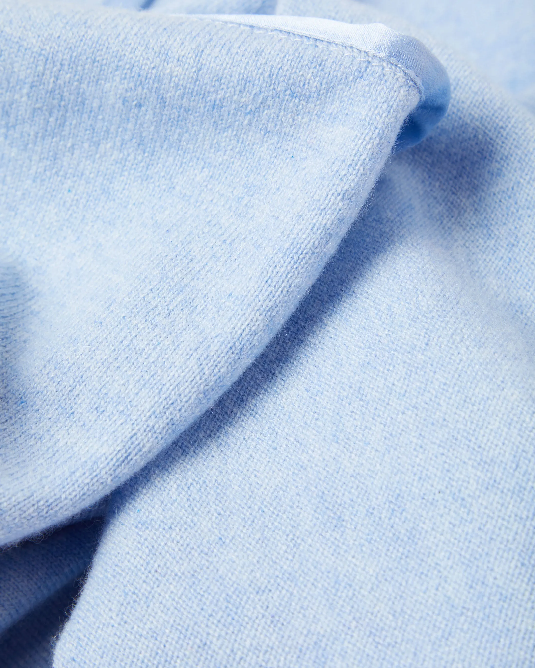 Baby Hooded Cashmere Blanket Cornflower Blue