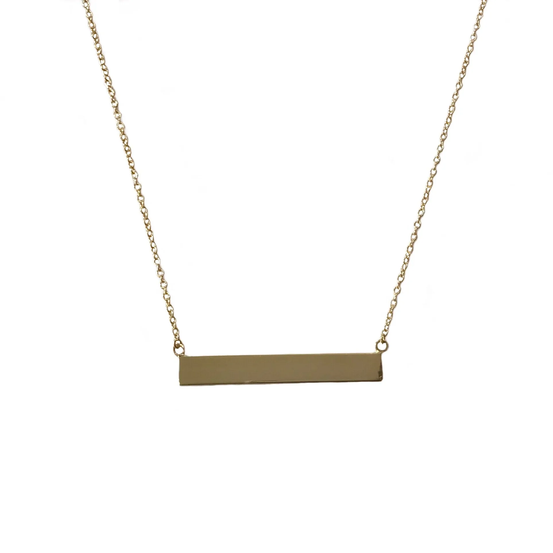 Barbara Plain Bar M Necklace