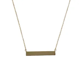 Barbara Plain Bar M Necklace