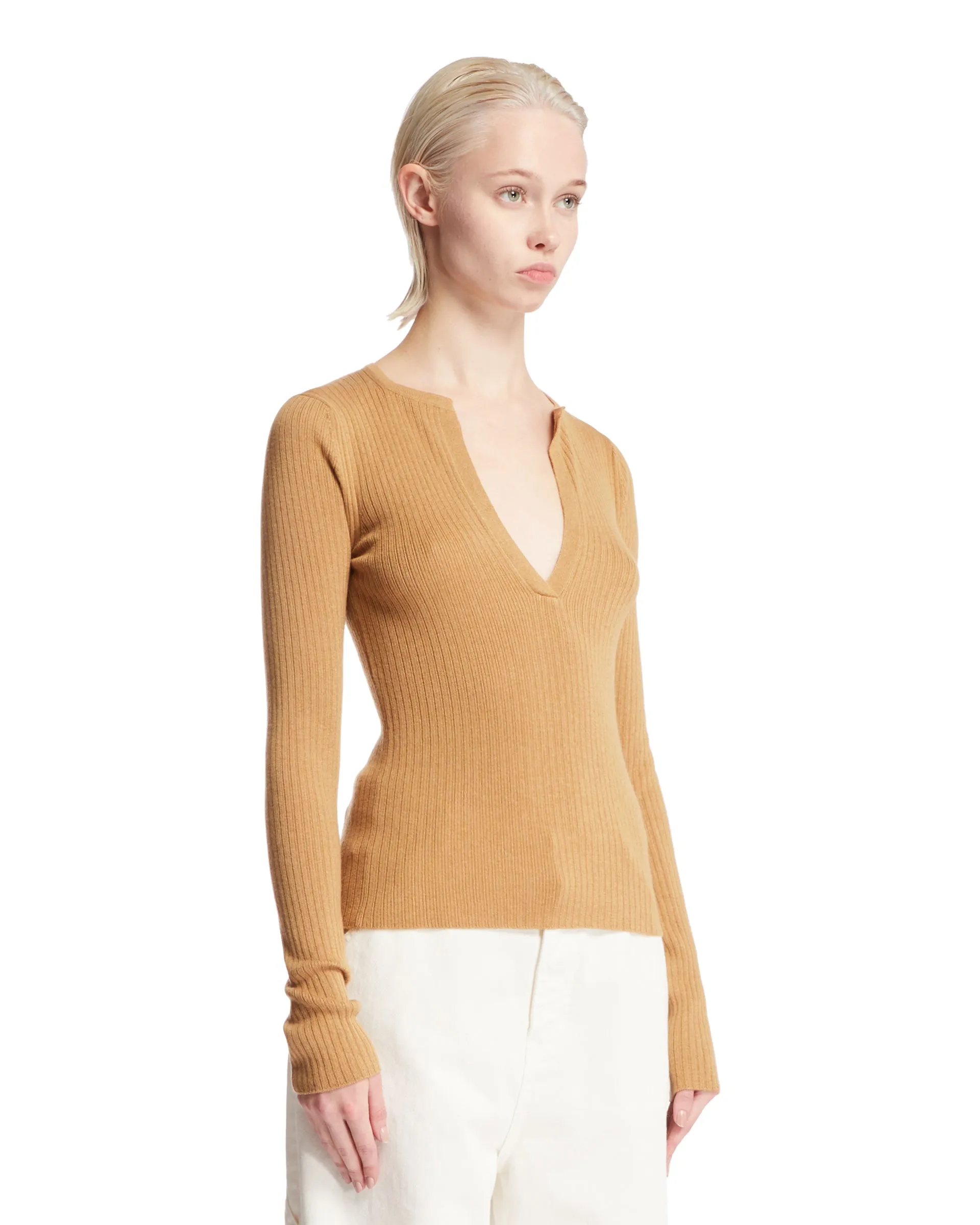 Beige Cashmere Silk Jumper