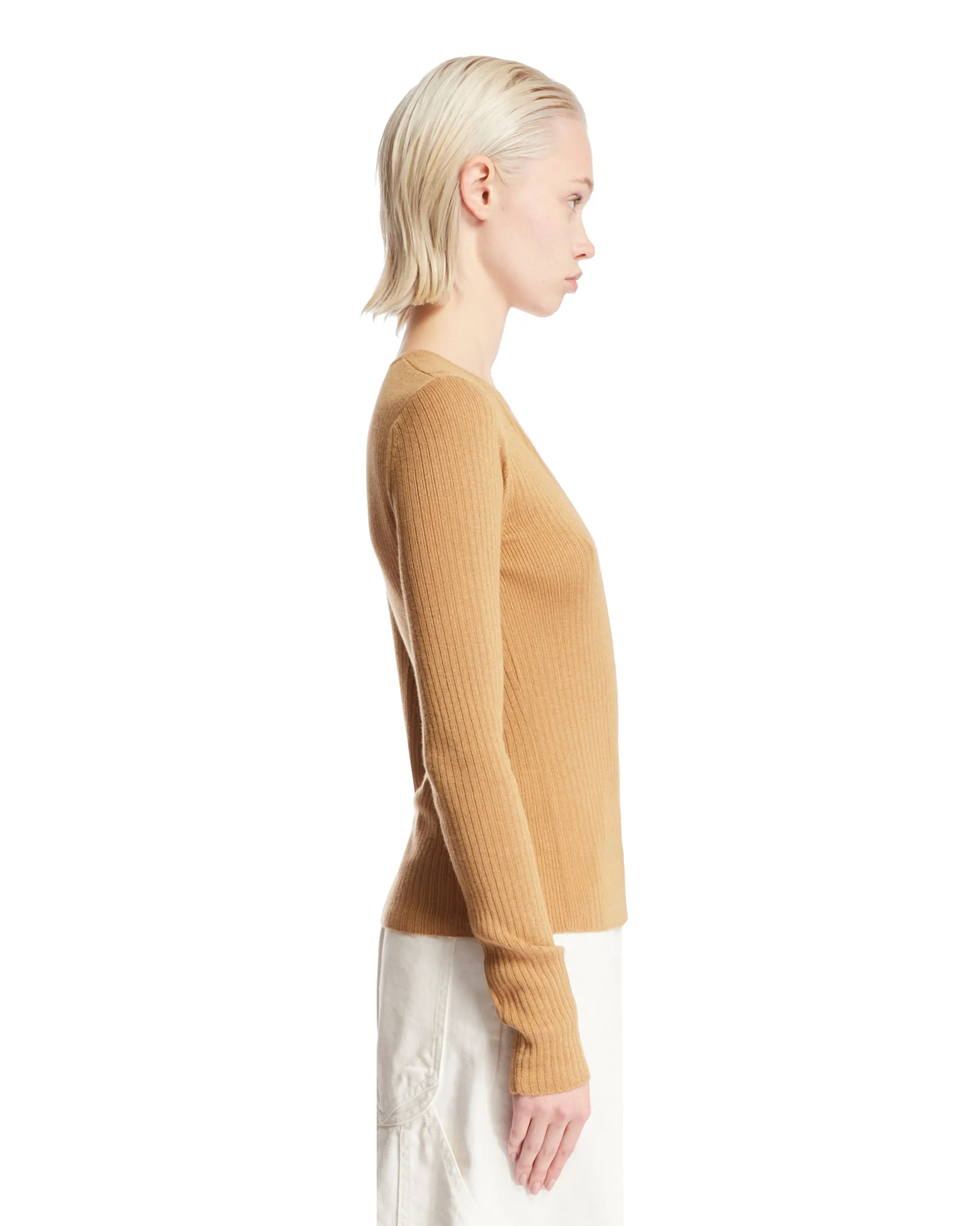 Beige Cashmere Silk Jumper