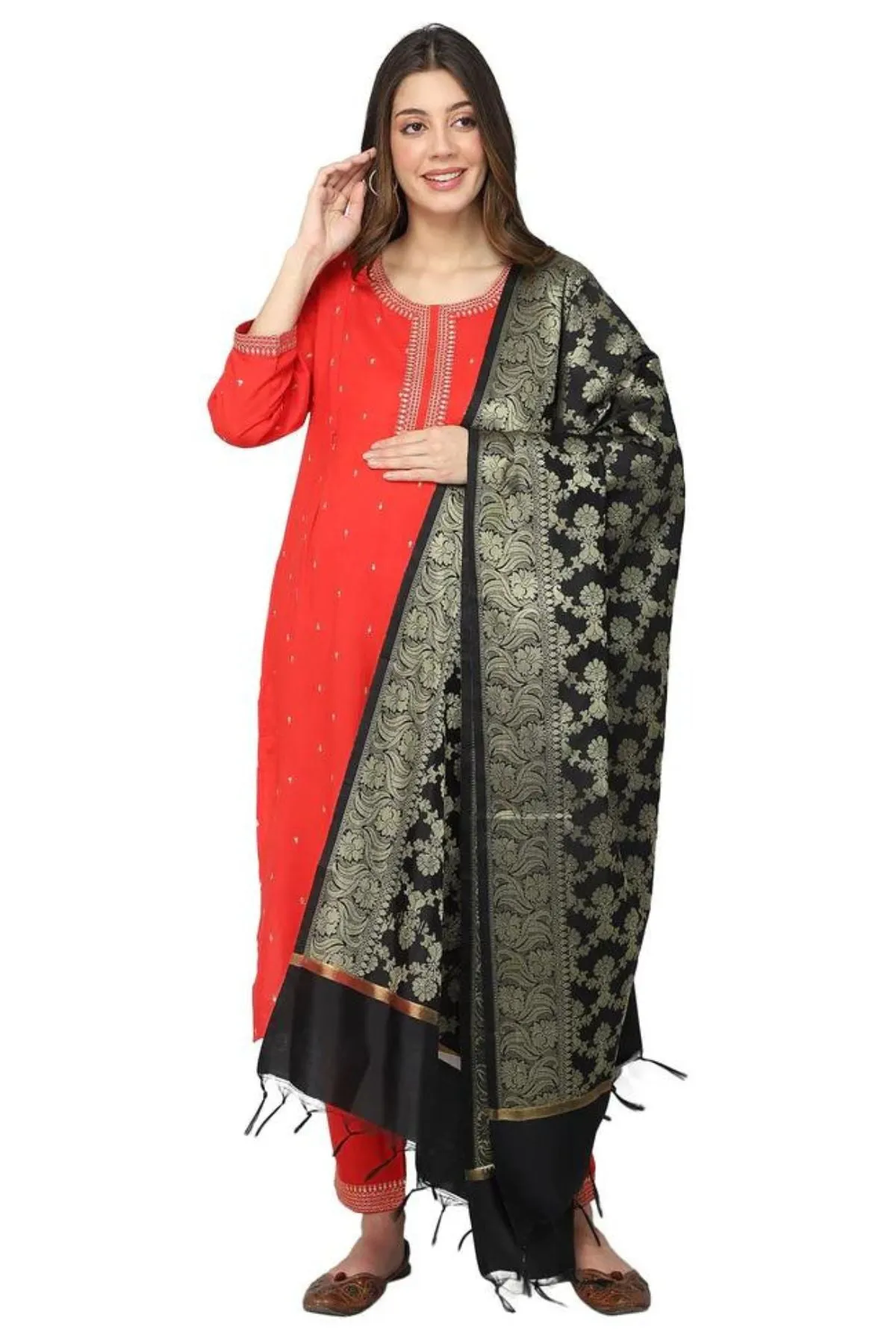 Black Banarasi Dupatta