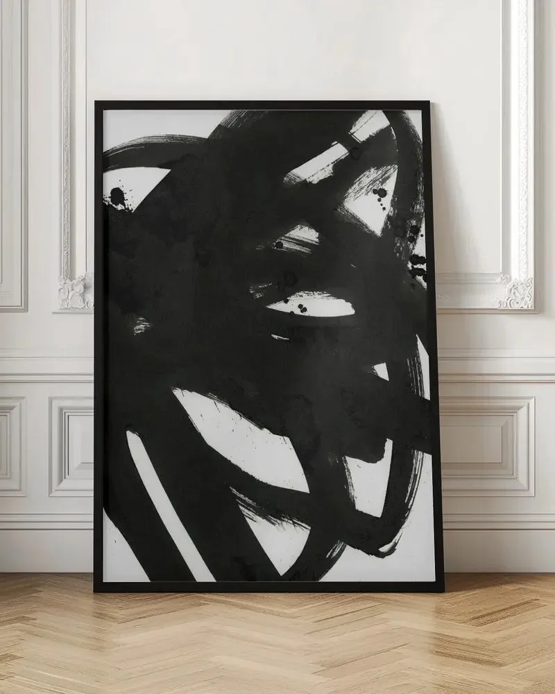 Black On White 1 - Stretched Canvas, Poster or Fine Art Print