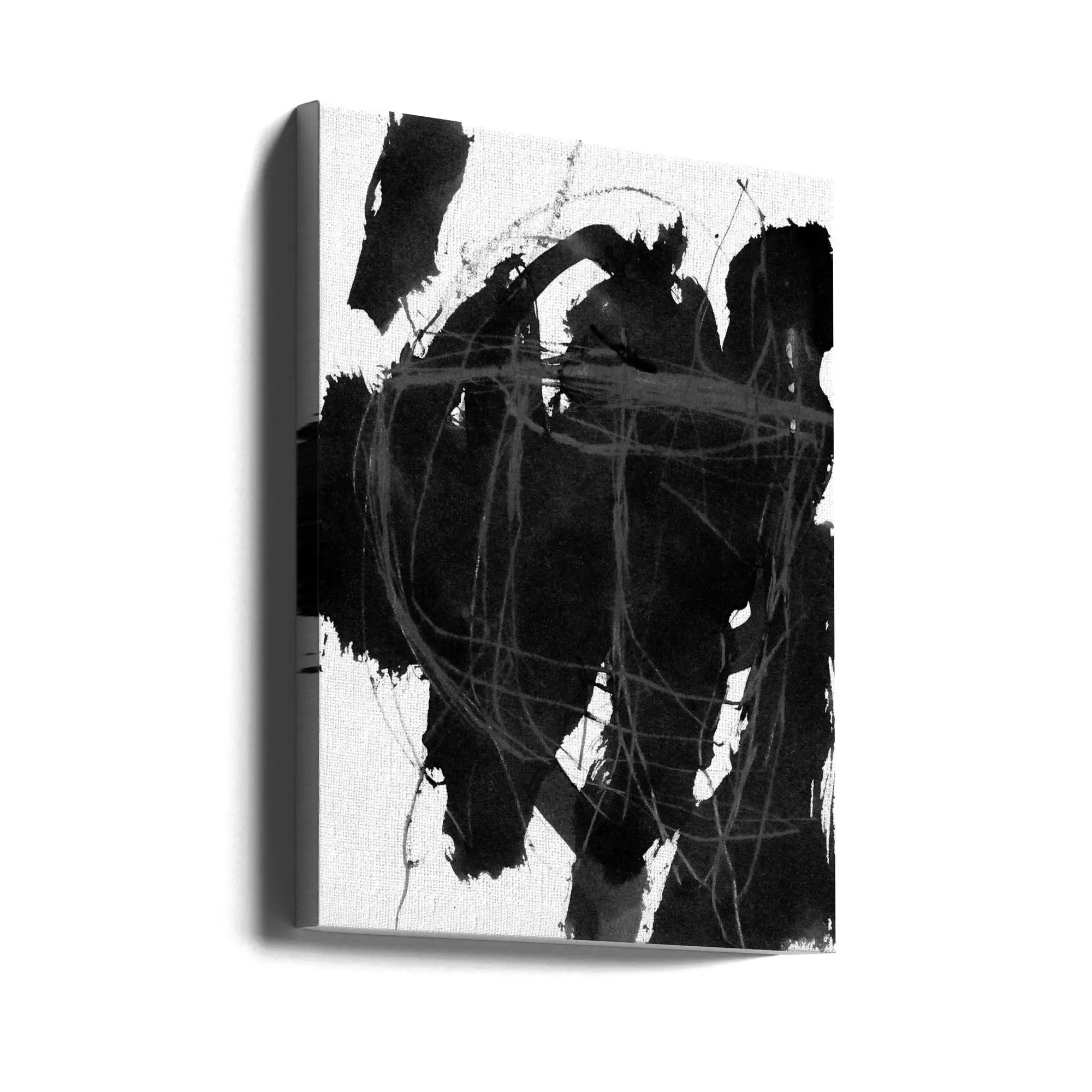 Black On White 5 - Stretched Canvas, Poster or Fine Art Print