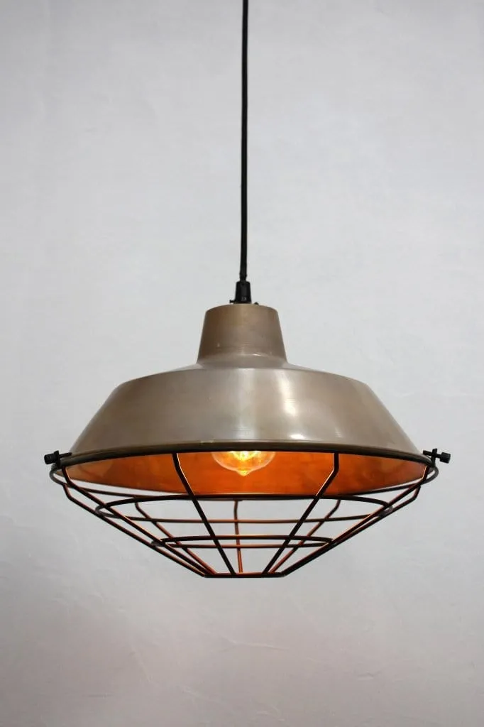 Brass Factory Pendant Light