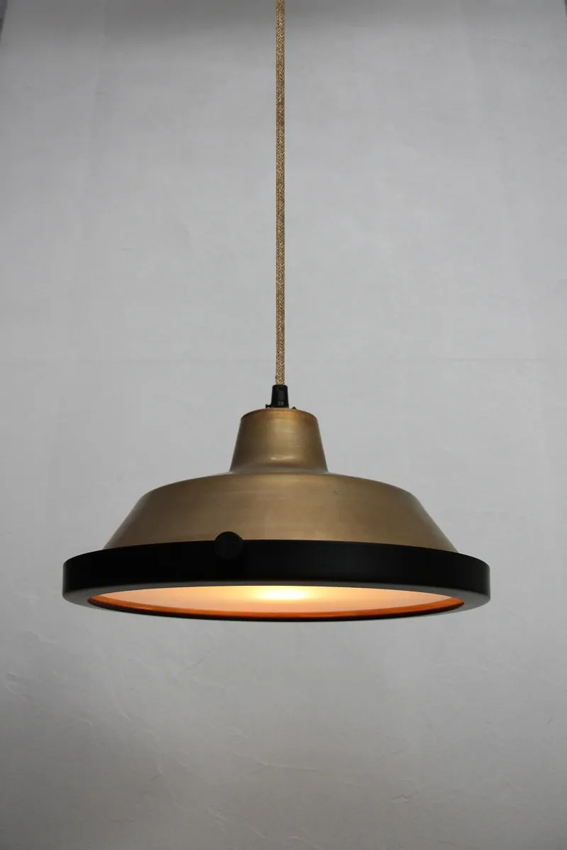 Brass Factory Pendant Light