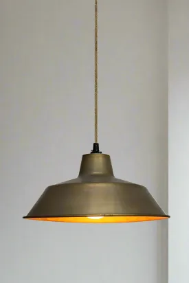 Brass Factory Pendant Light