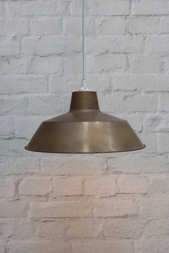 Brass Factory Pendant Light