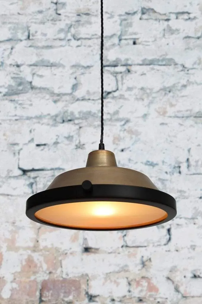 Brass Factory Pendant Light