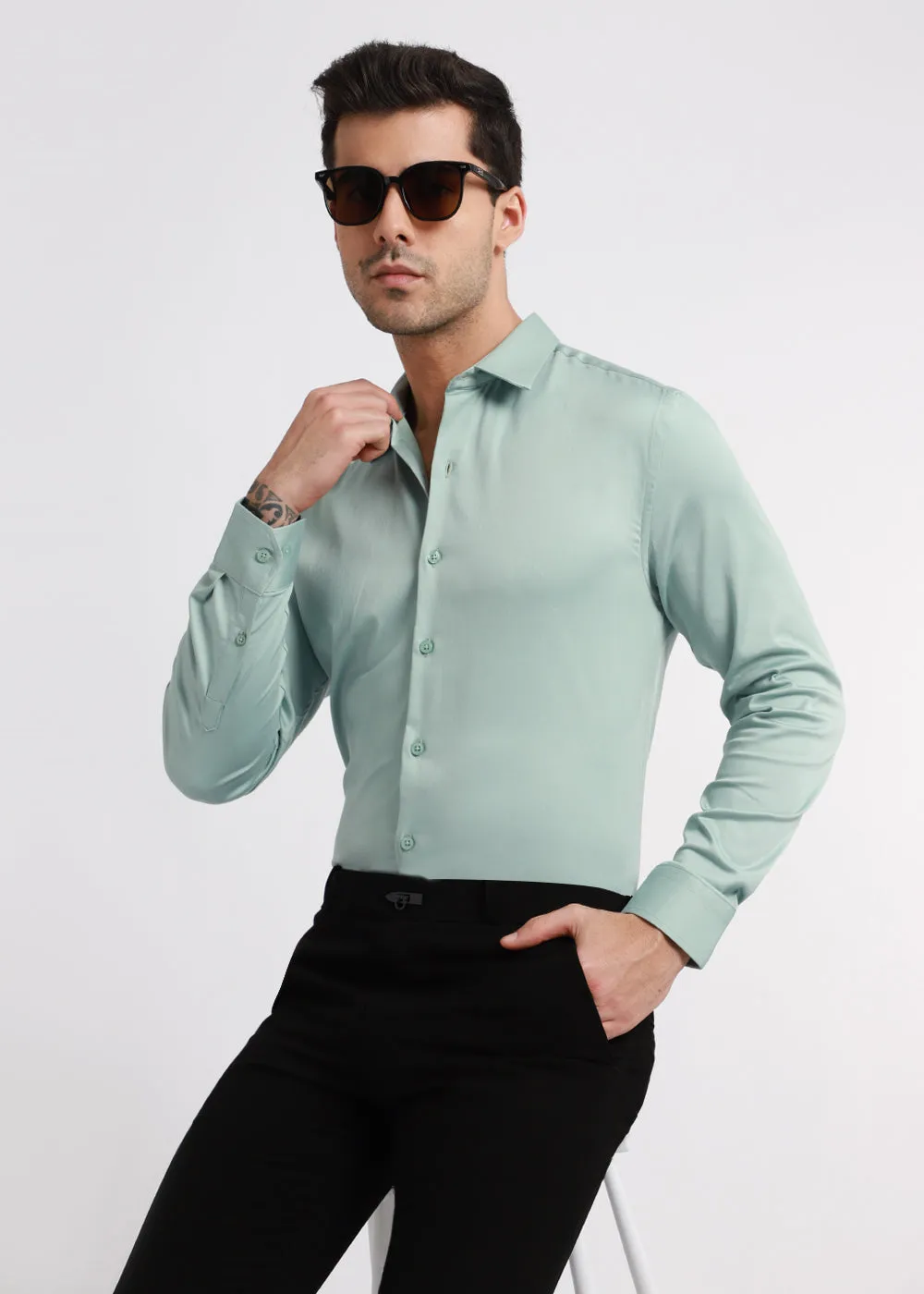 Brook Green Satin Shirt