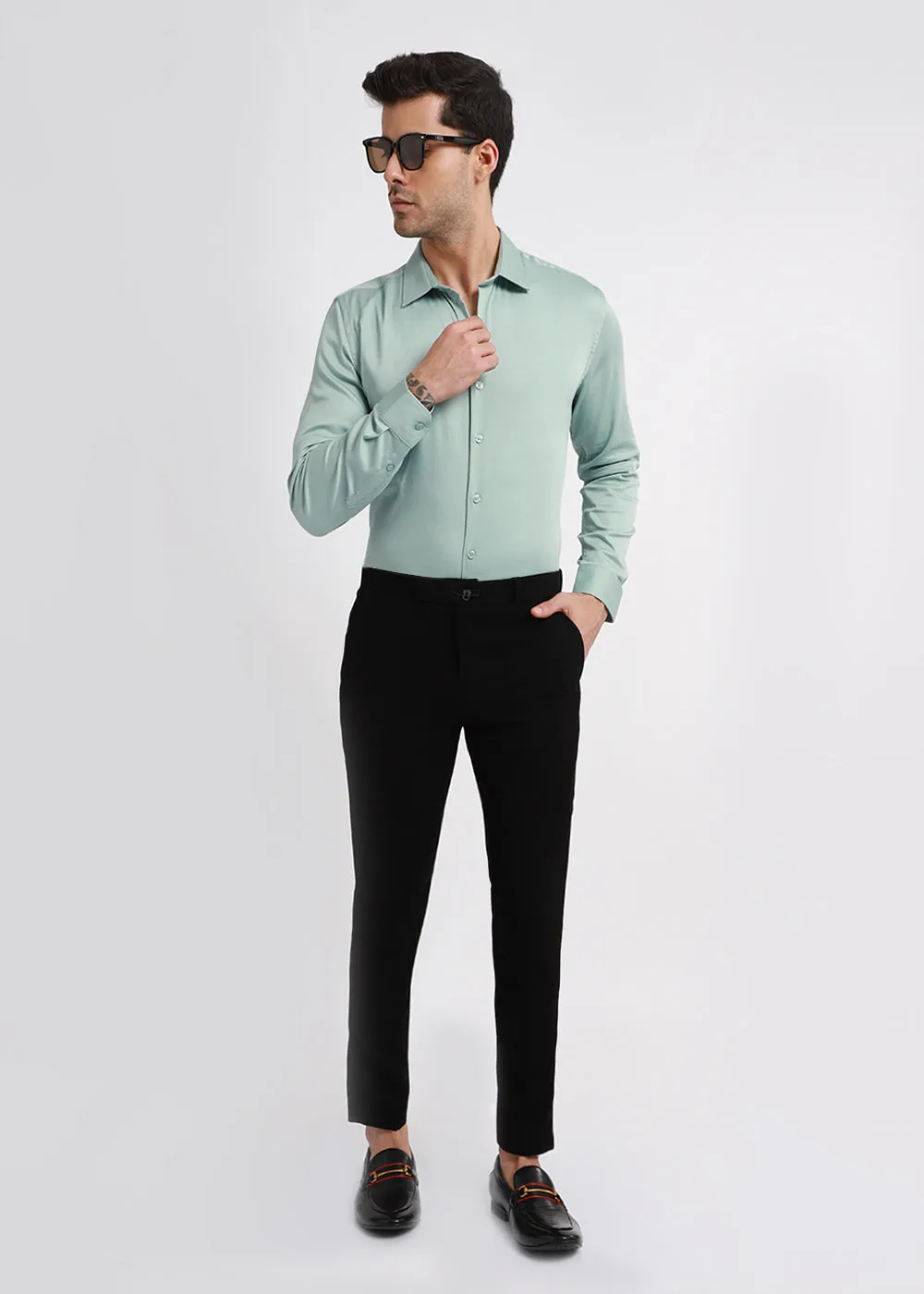 Brook Green Satin Shirt