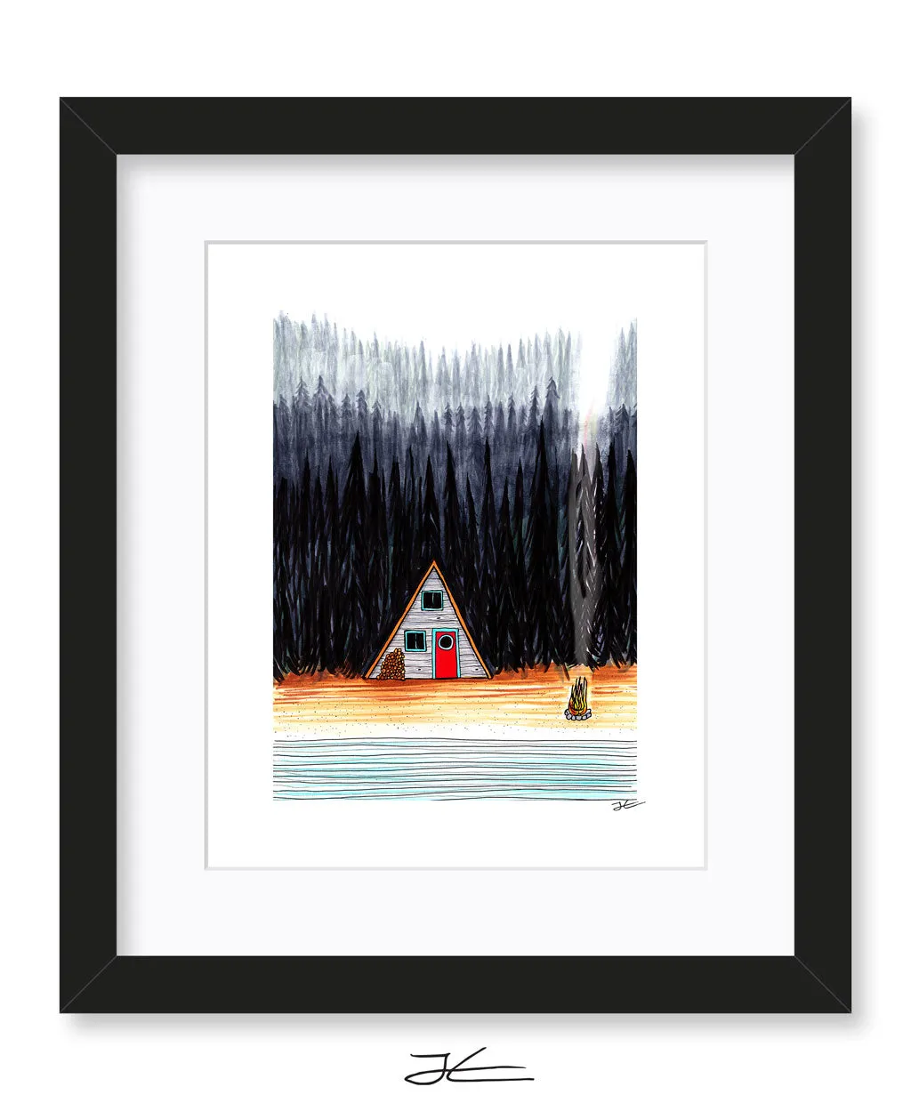 Cabin By The End Of The Road - Print/ Framed Print