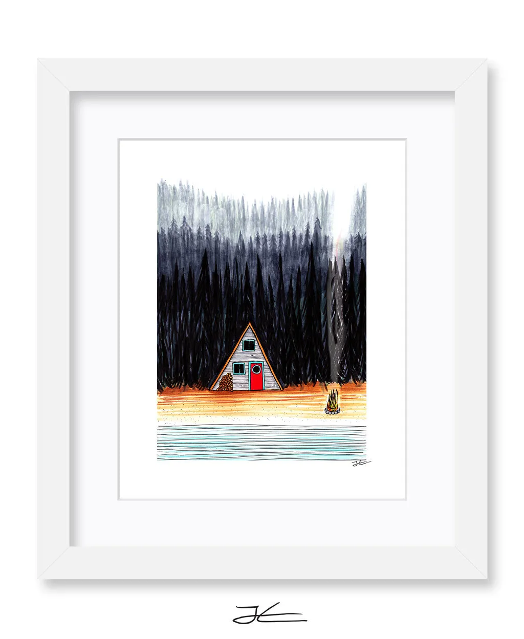 Cabin By The End Of The Road - Print/ Framed Print