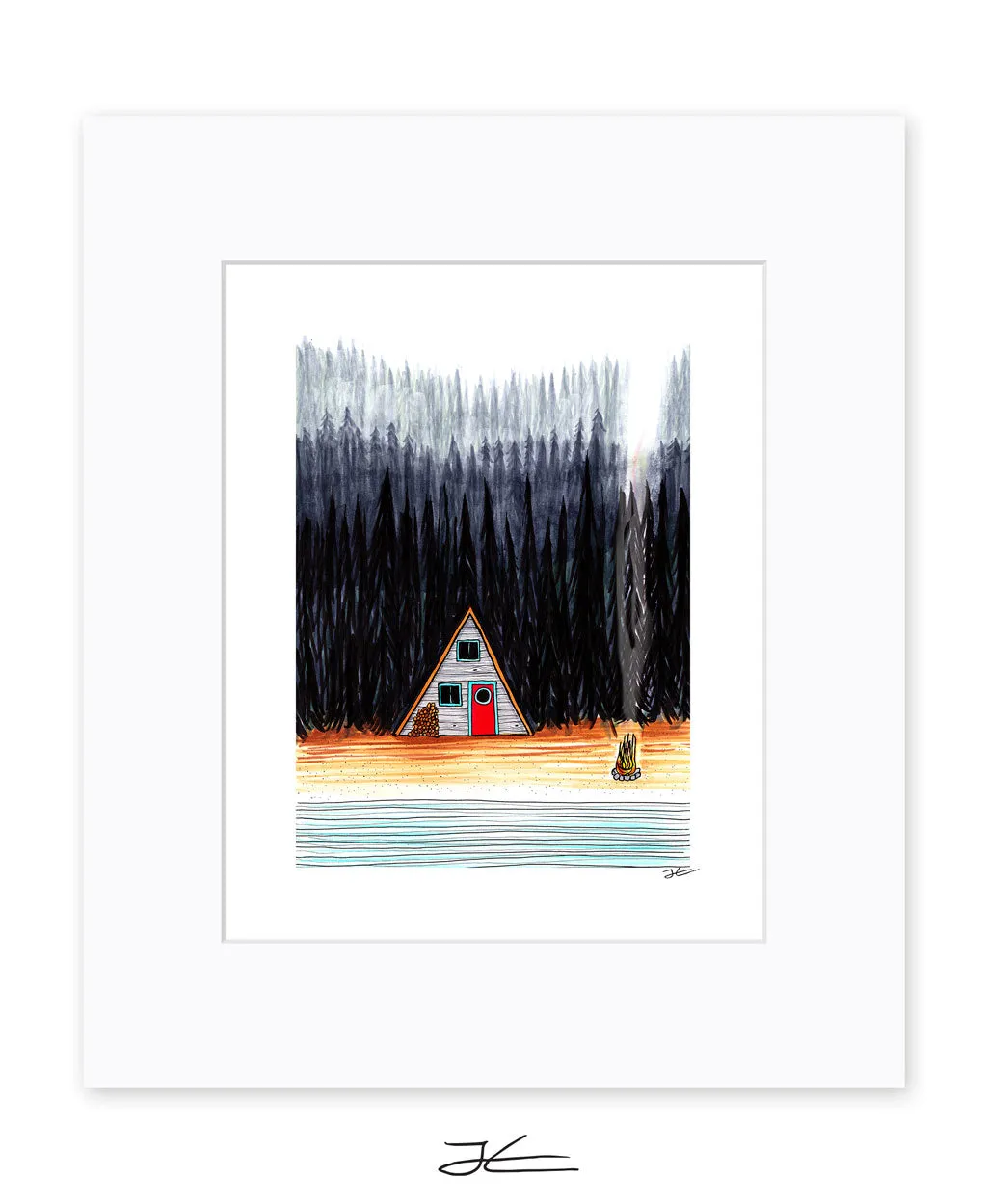 Cabin By The End Of The Road - Print/ Framed Print