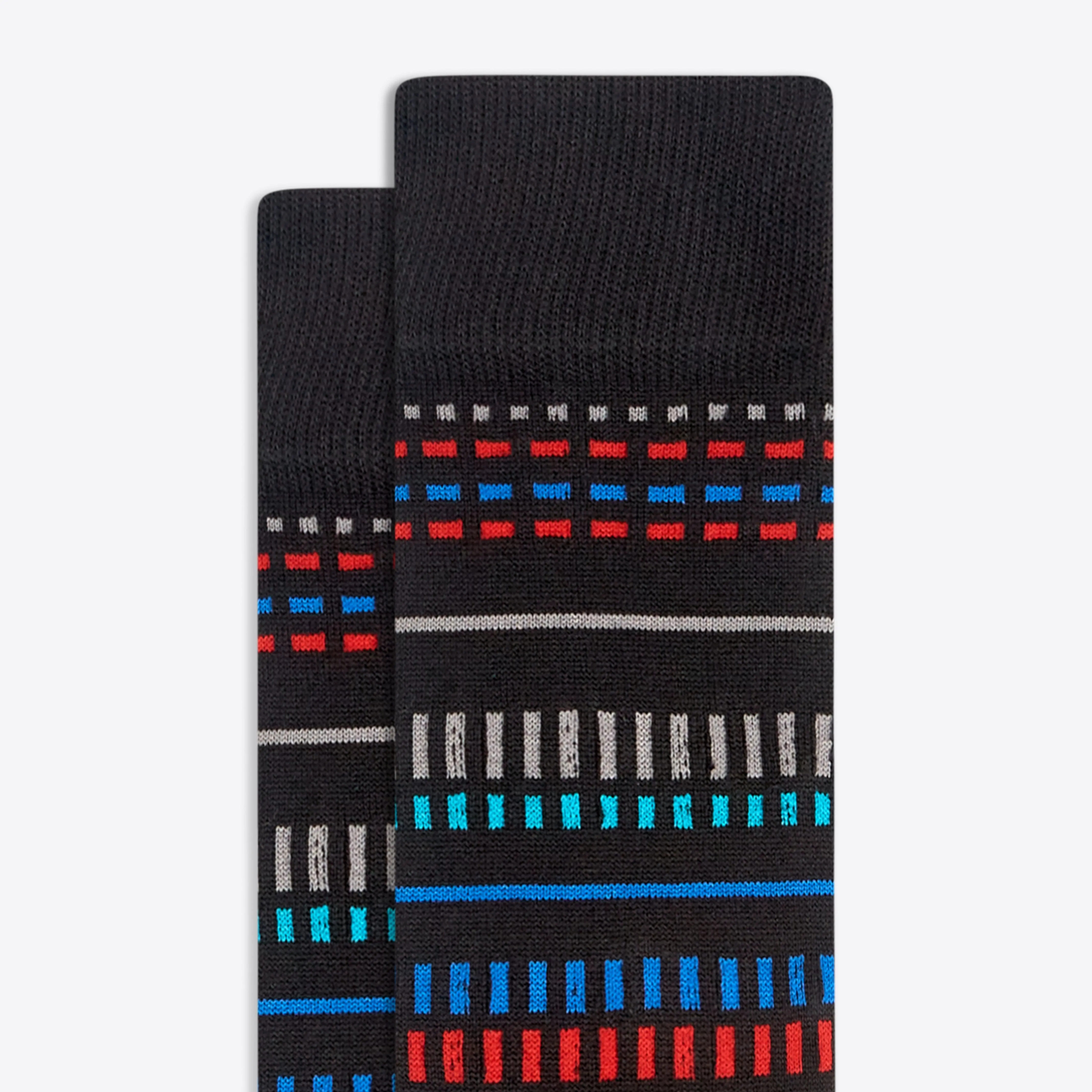 Chalk Stripe Mid-Calf Socks