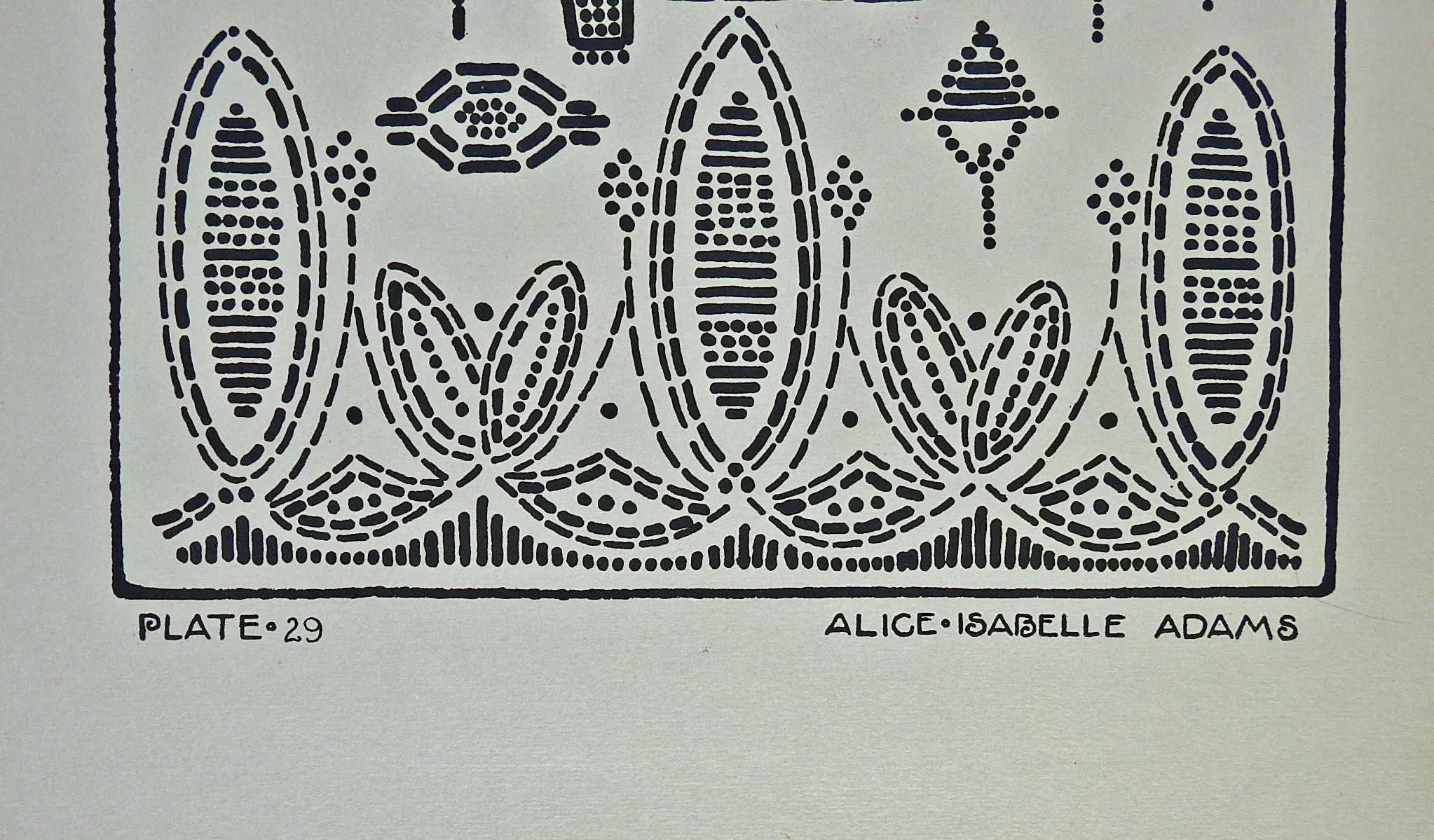 Circa 1920 Textile Design Print