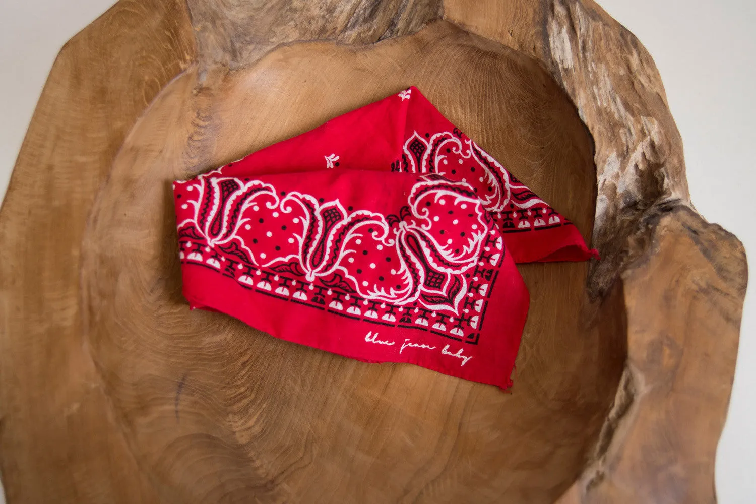 Classic Paisley / All Cotton - Crafted With Pride In America Bandana - Vintage Accessories