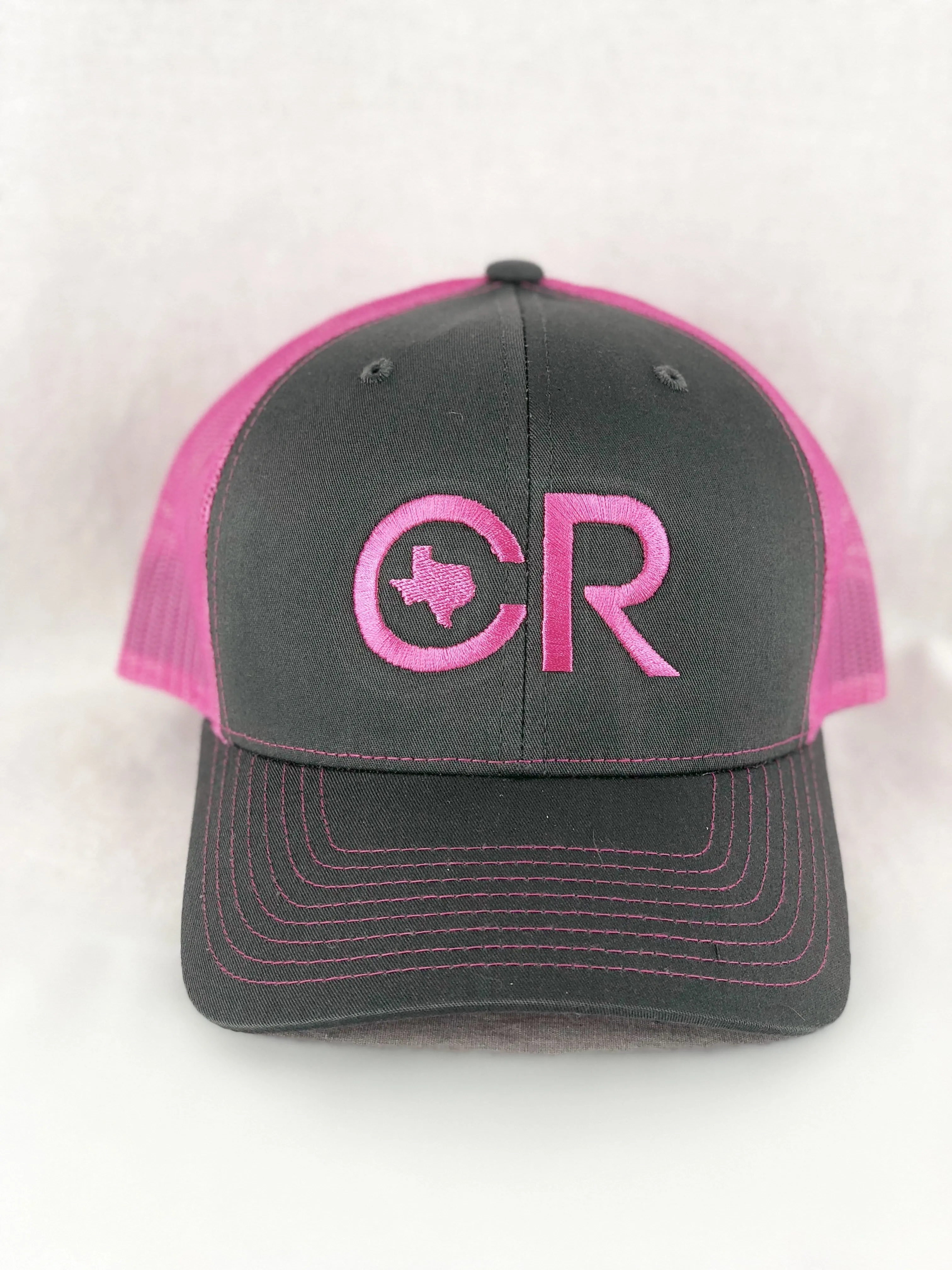 CR Gray and Pink Mesh Hat