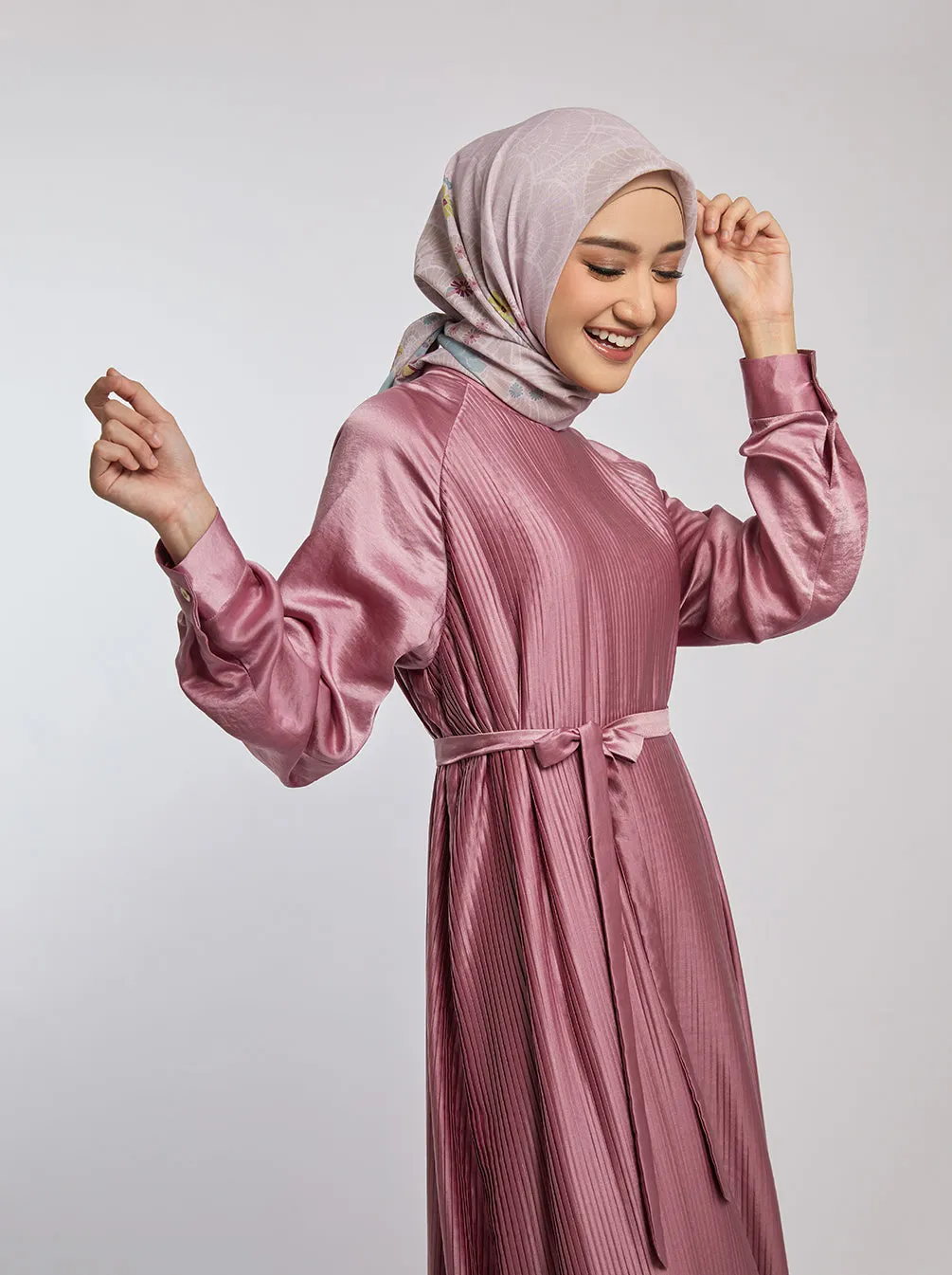 DENA DRESS PLAIN BLUSH