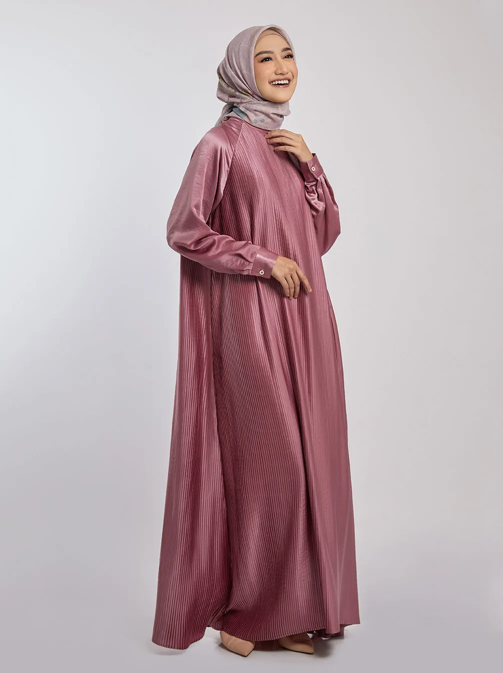 DENA DRESS PLAIN BLUSH