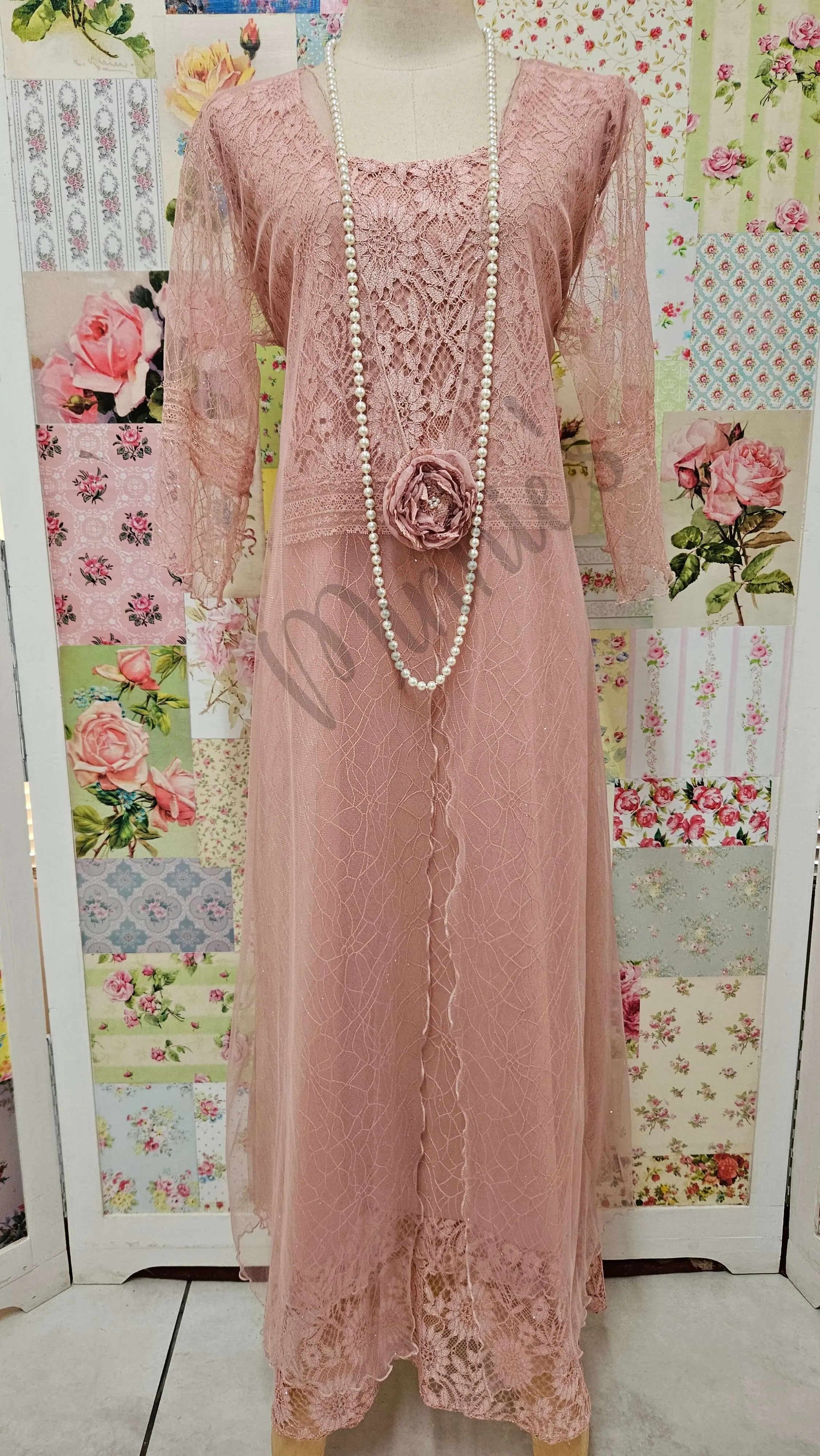 Dusty Pink Dress Set LR0606