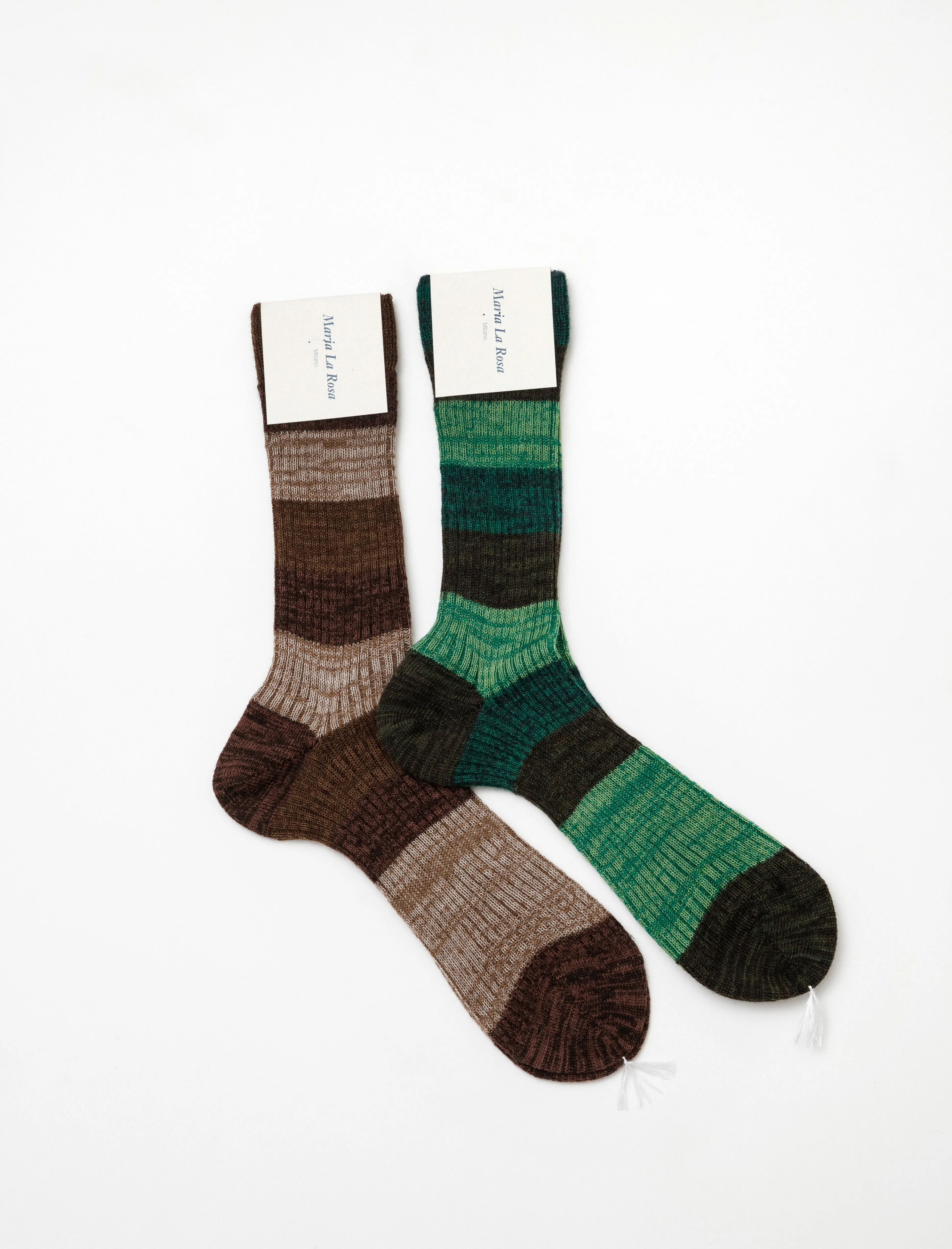 Earth Toned Striped Socks