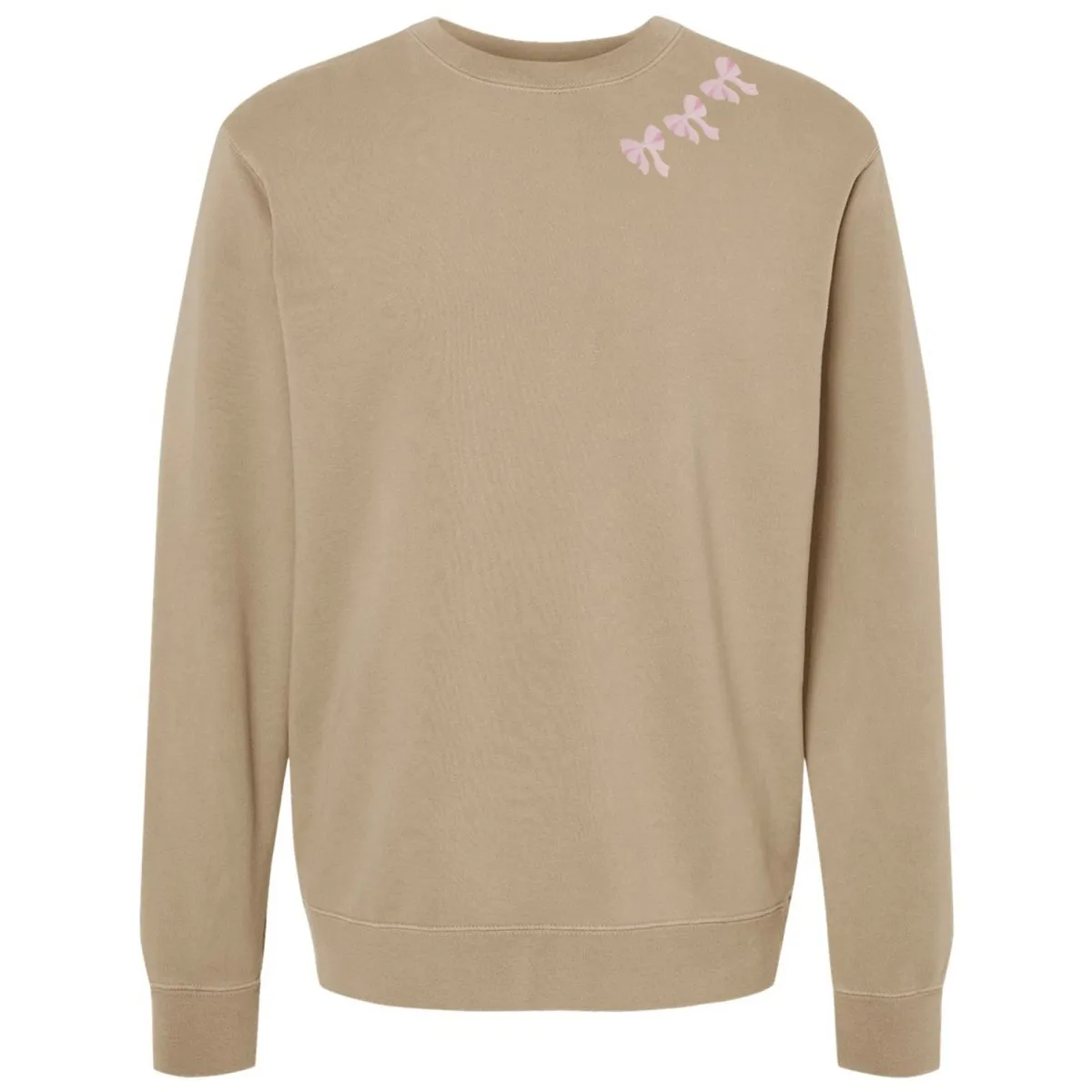 Embroidered 'Bow Collar' Cozy Crew