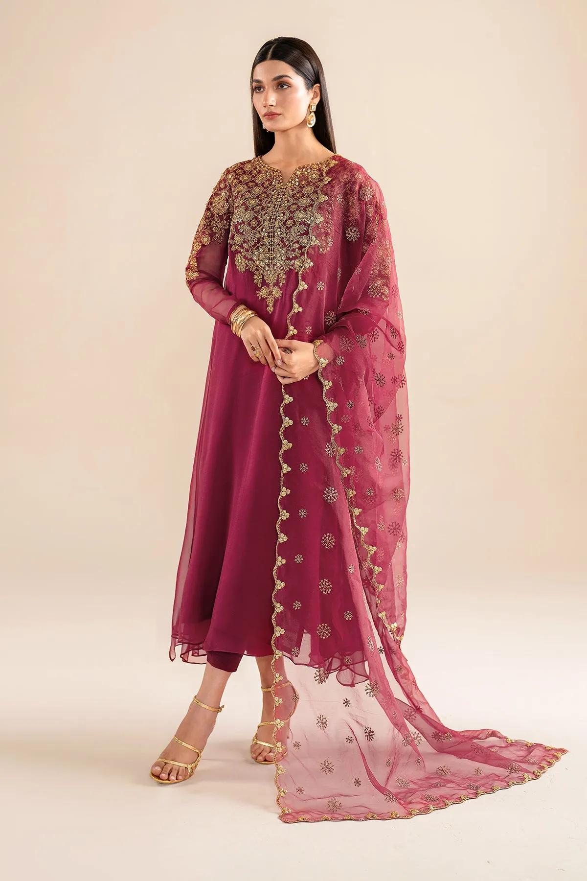 EMBROIDERED CHIFFON PR-916