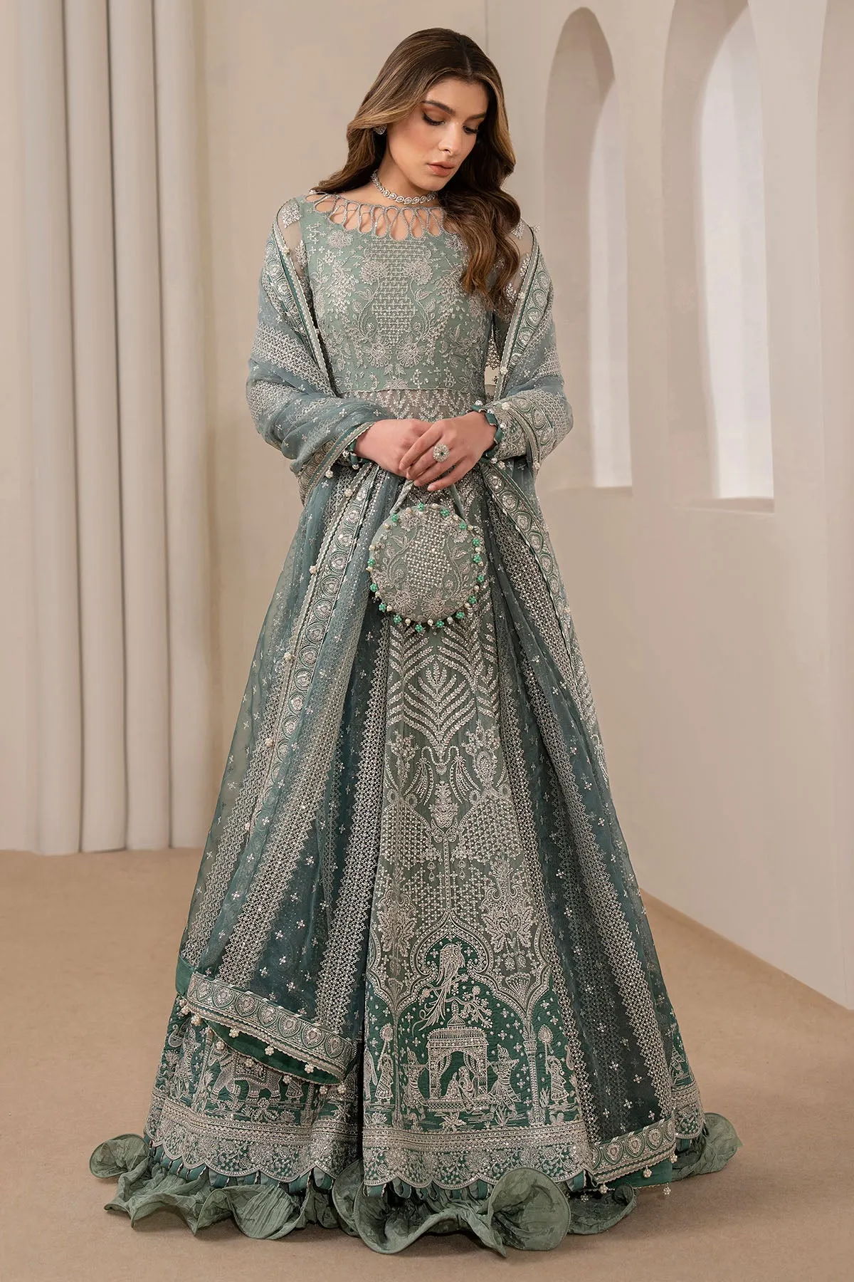 EMBROIDERED CHIFFON UC-3027