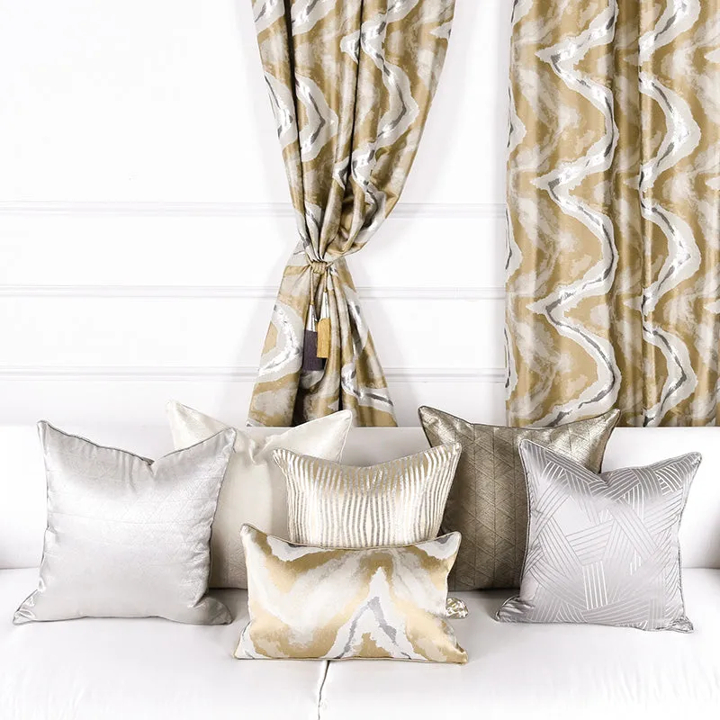 Eva Satin Luxury Throw Cushions