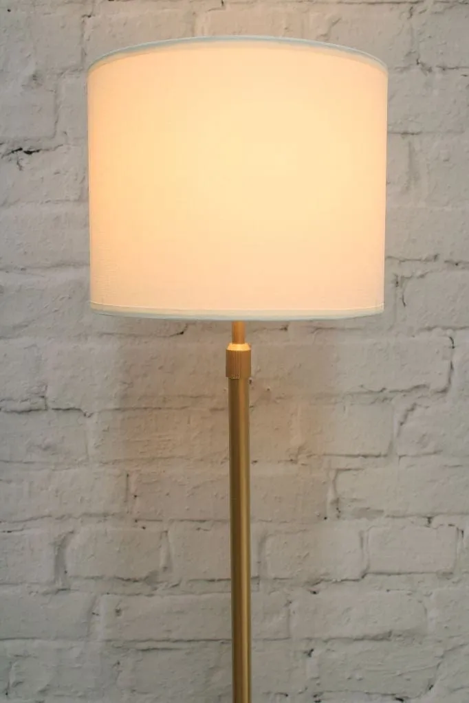 Fabric Drum Floor Lamp