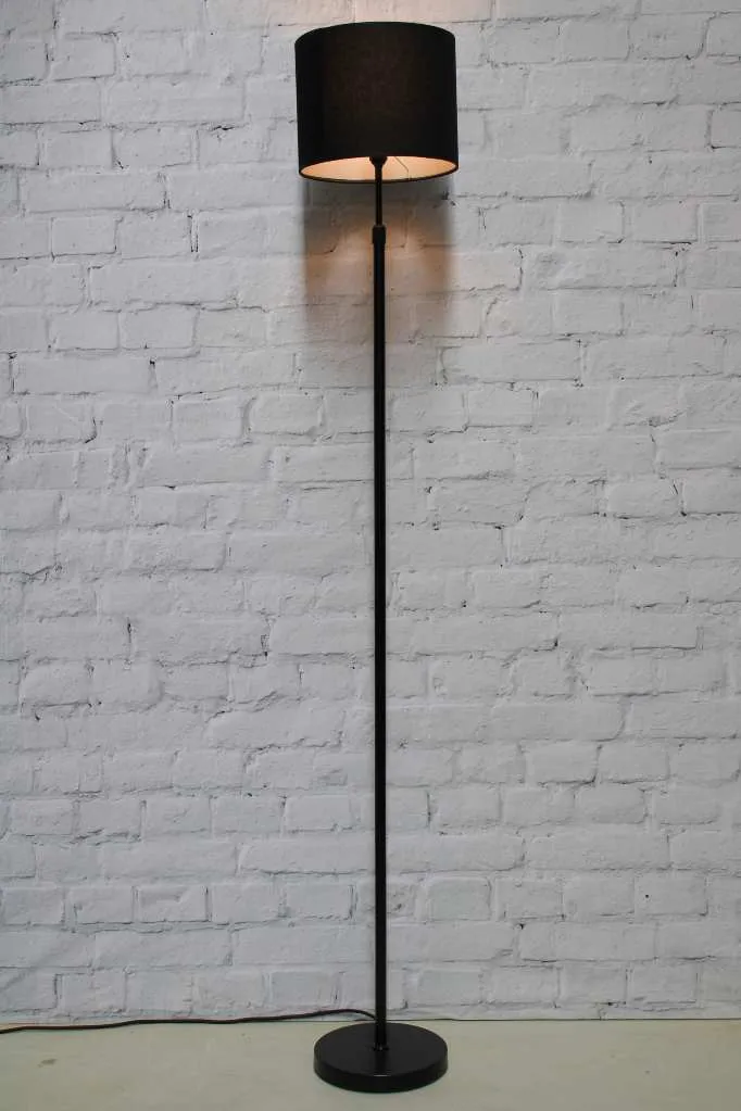 Fabric Drum Floor Lamp