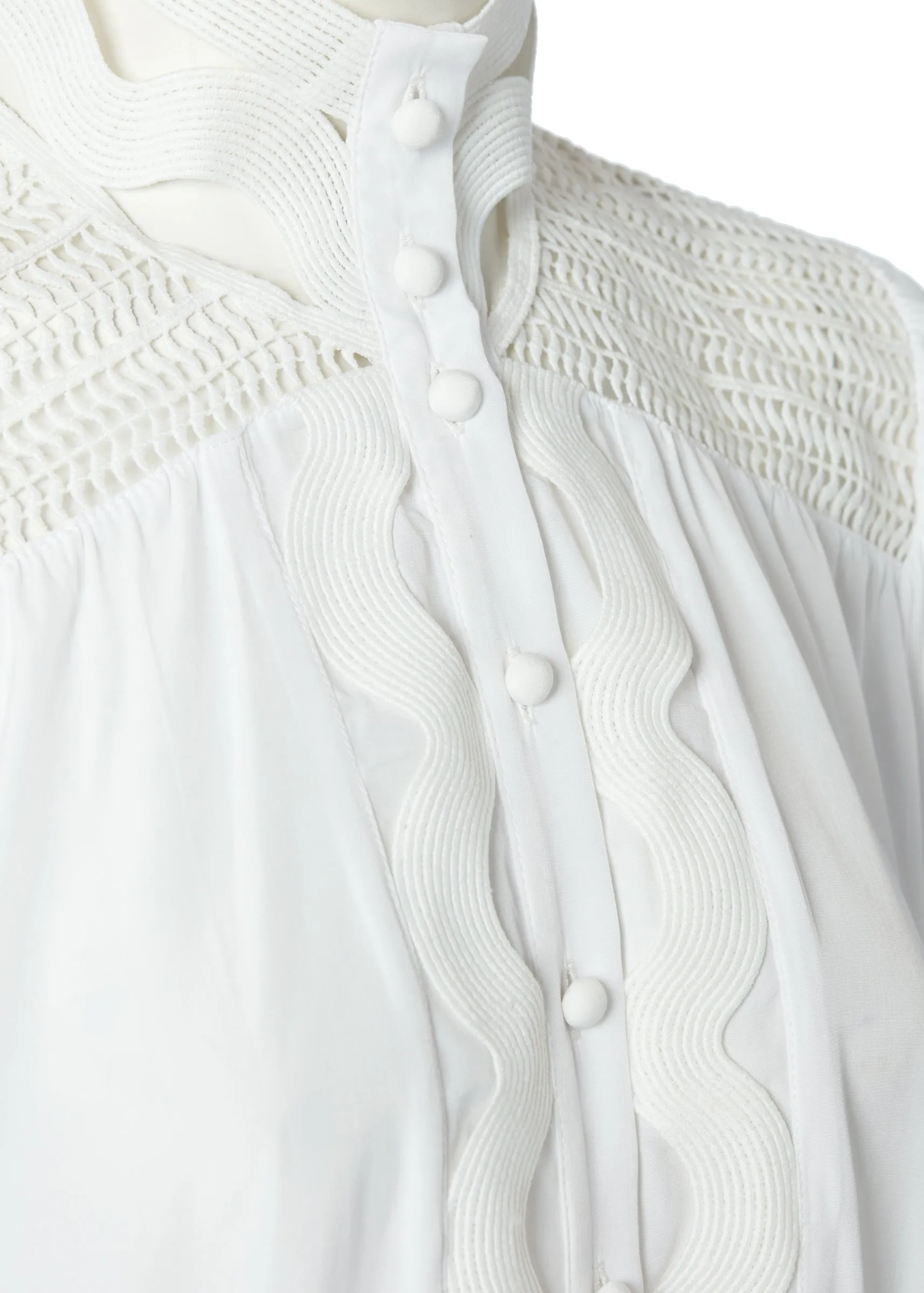 Featherton Lace Shirt (White)