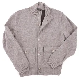 Fedeli Flannel Cashmere Bomber Jacket